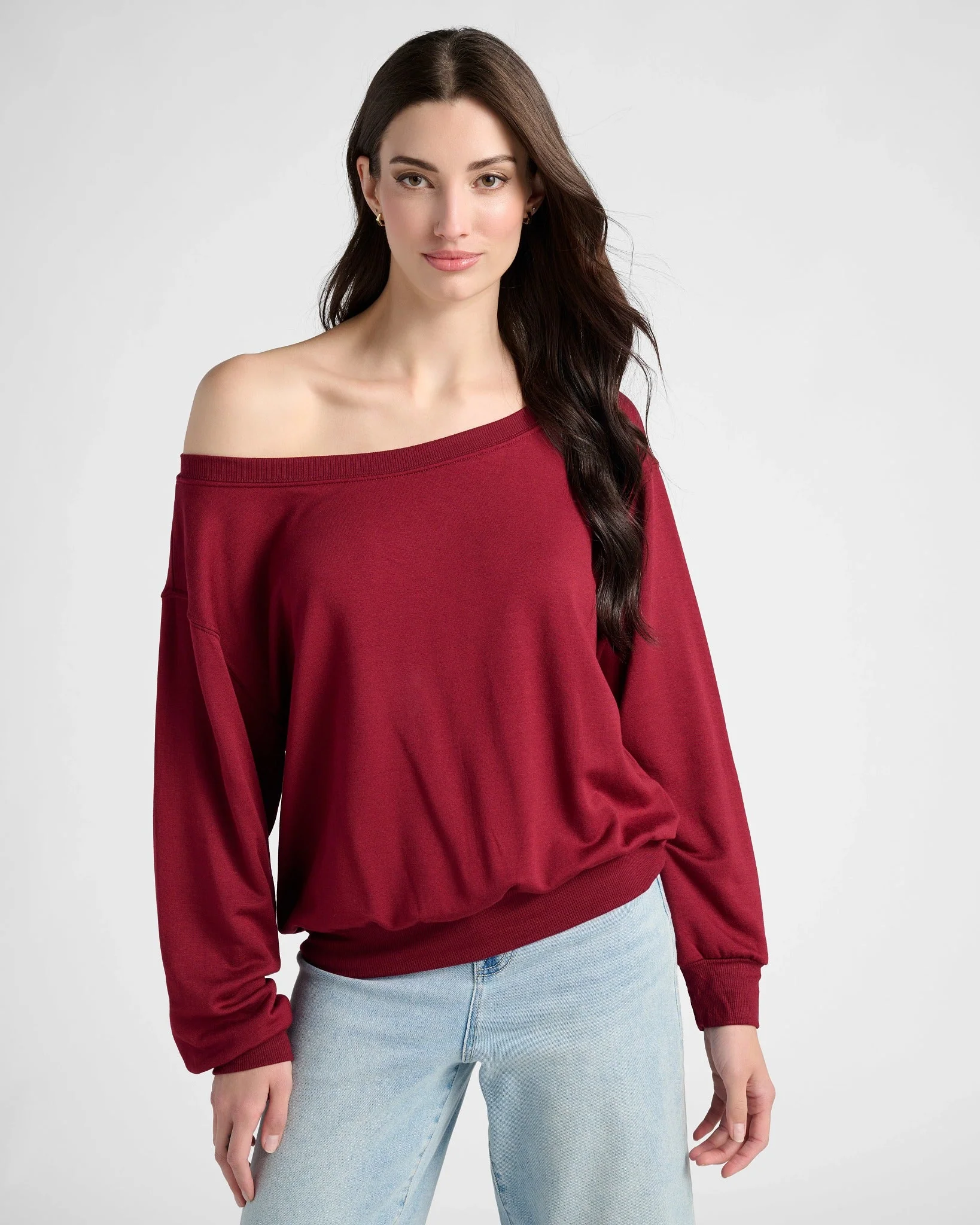 Brooksville One Shoulder Sweatshirt - Image 10