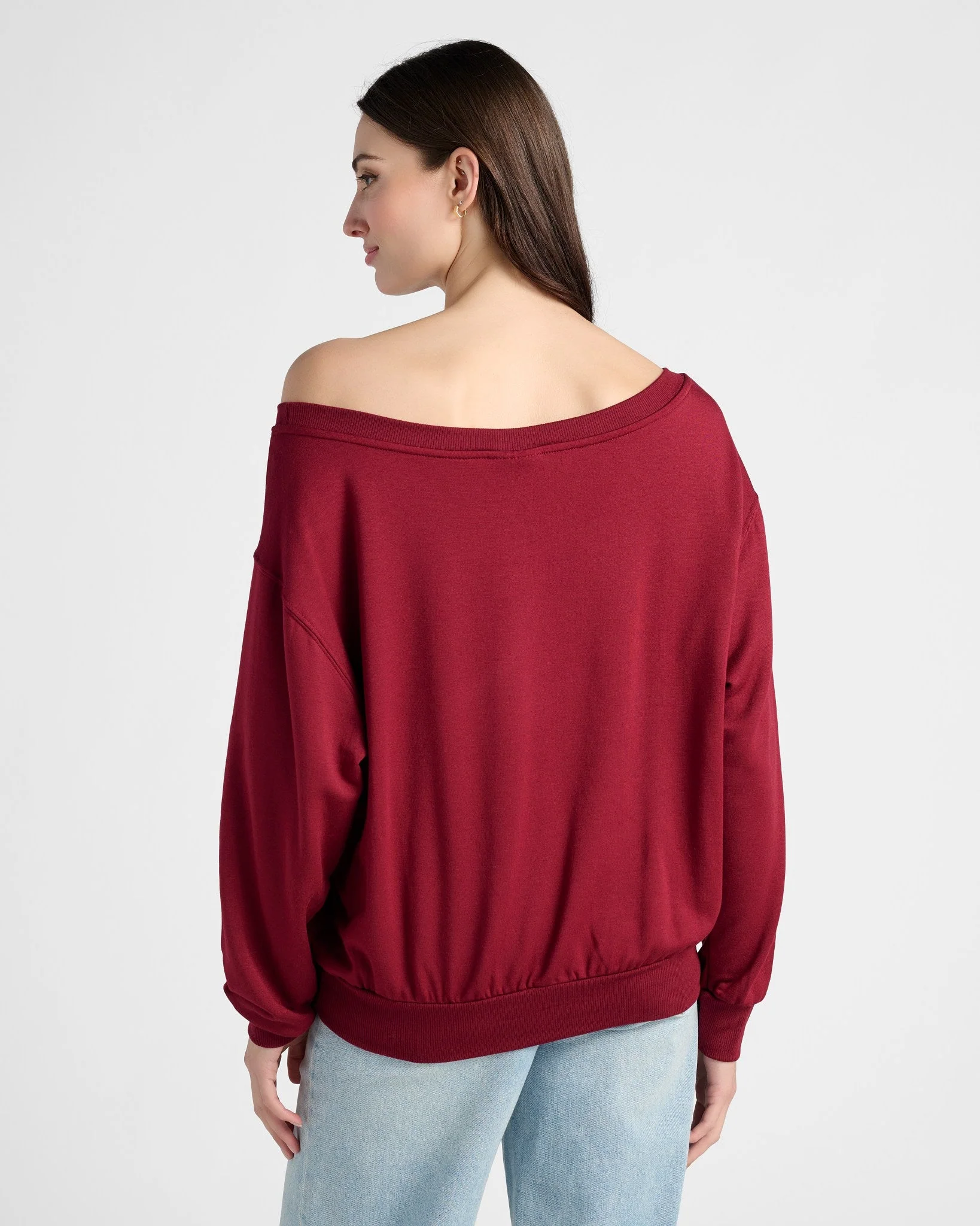 Brooksville One Shoulder Sweatshirt - Image 11