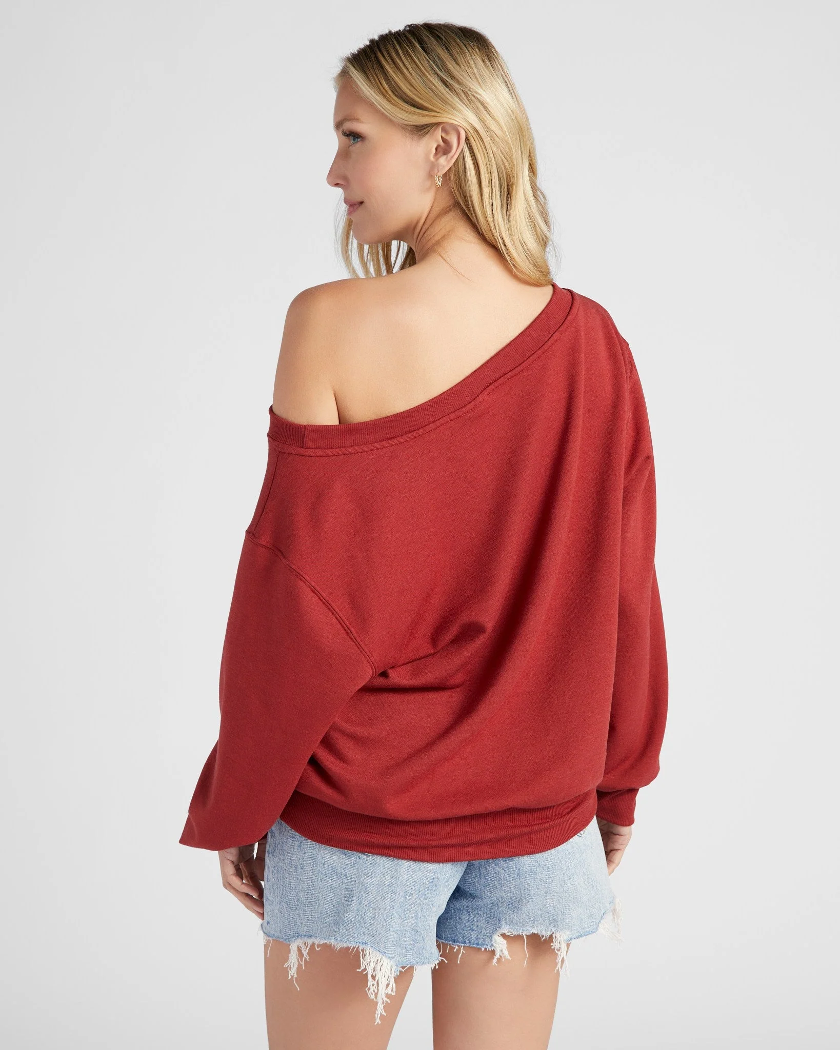 Brooksville One Shoulder Sweatshirt - Image 15