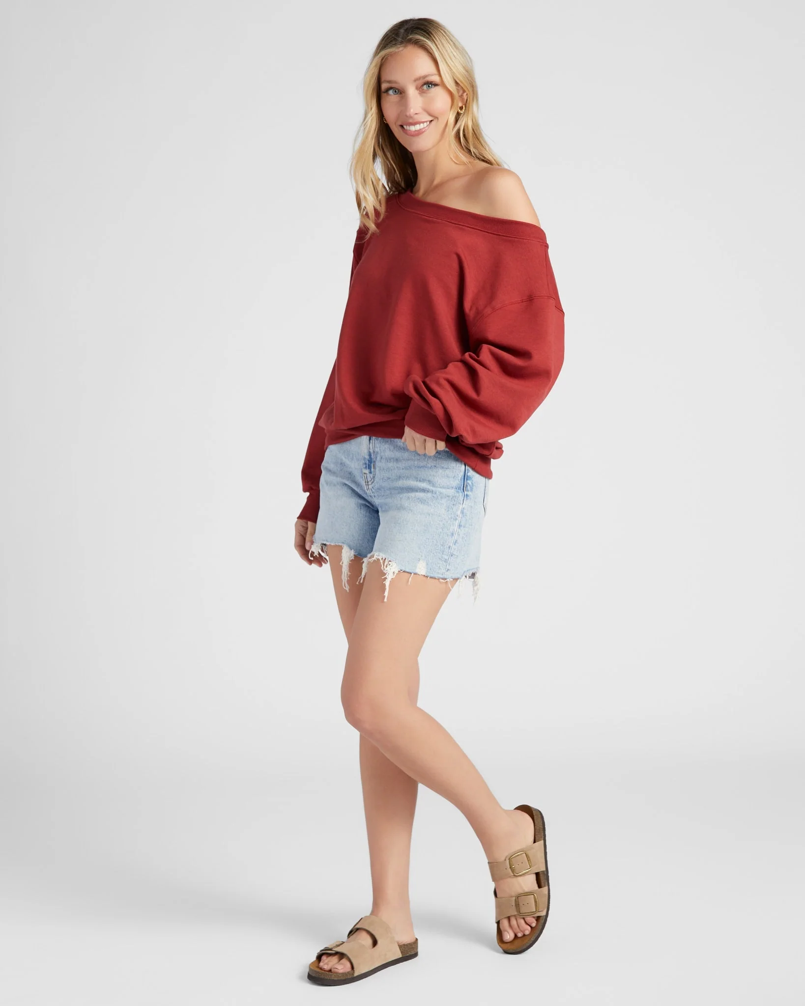 Brooksville One Shoulder Sweatshirt - Image 17