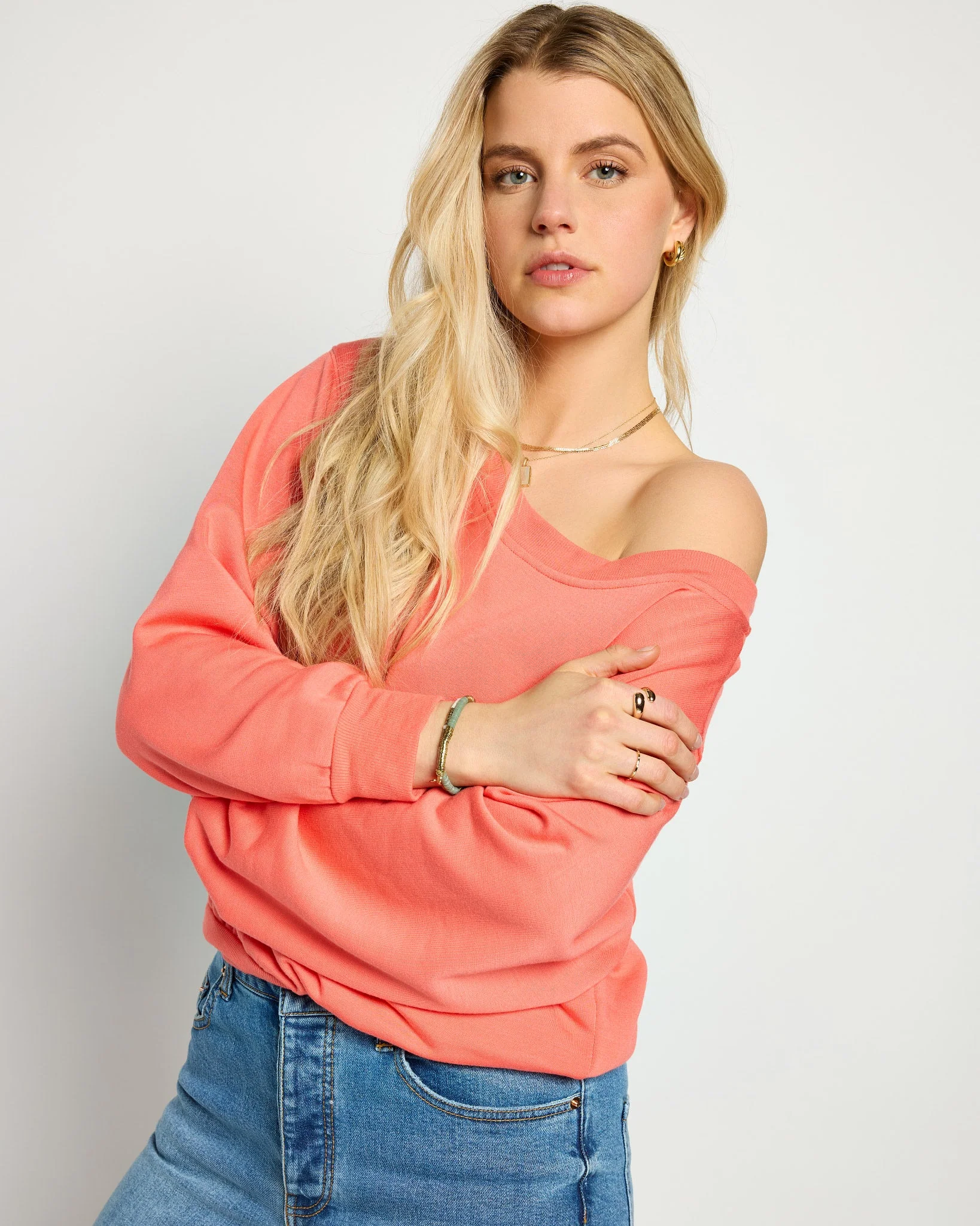 Brooksville One Shoulder Sweatshirt - Image 26
