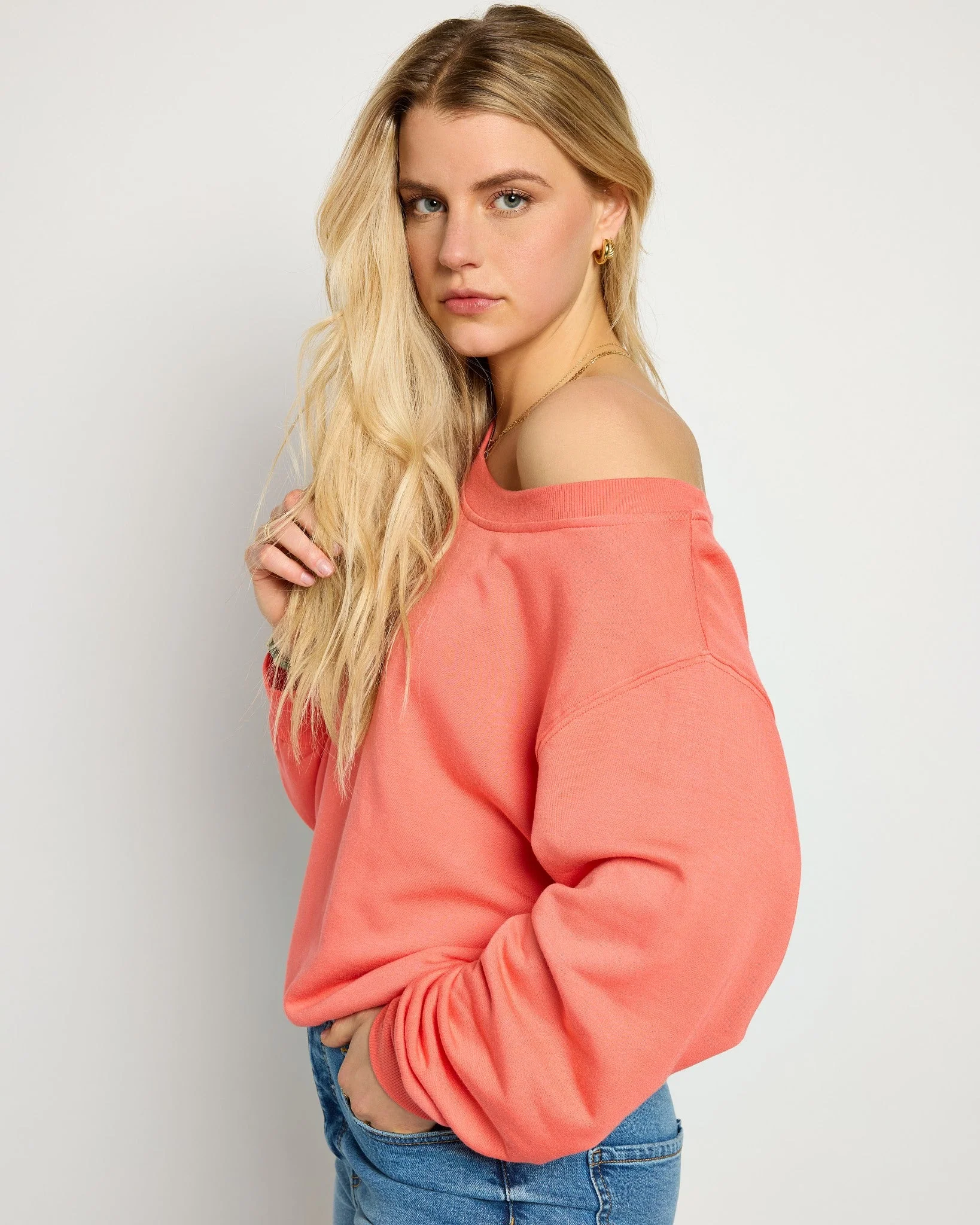Brooksville One Shoulder Sweatshirt - Image 28