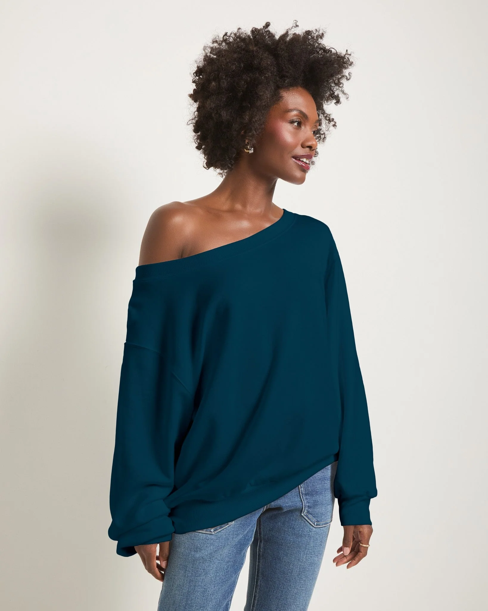 Brooksville One Shoulder Sweatshirt - Image 31