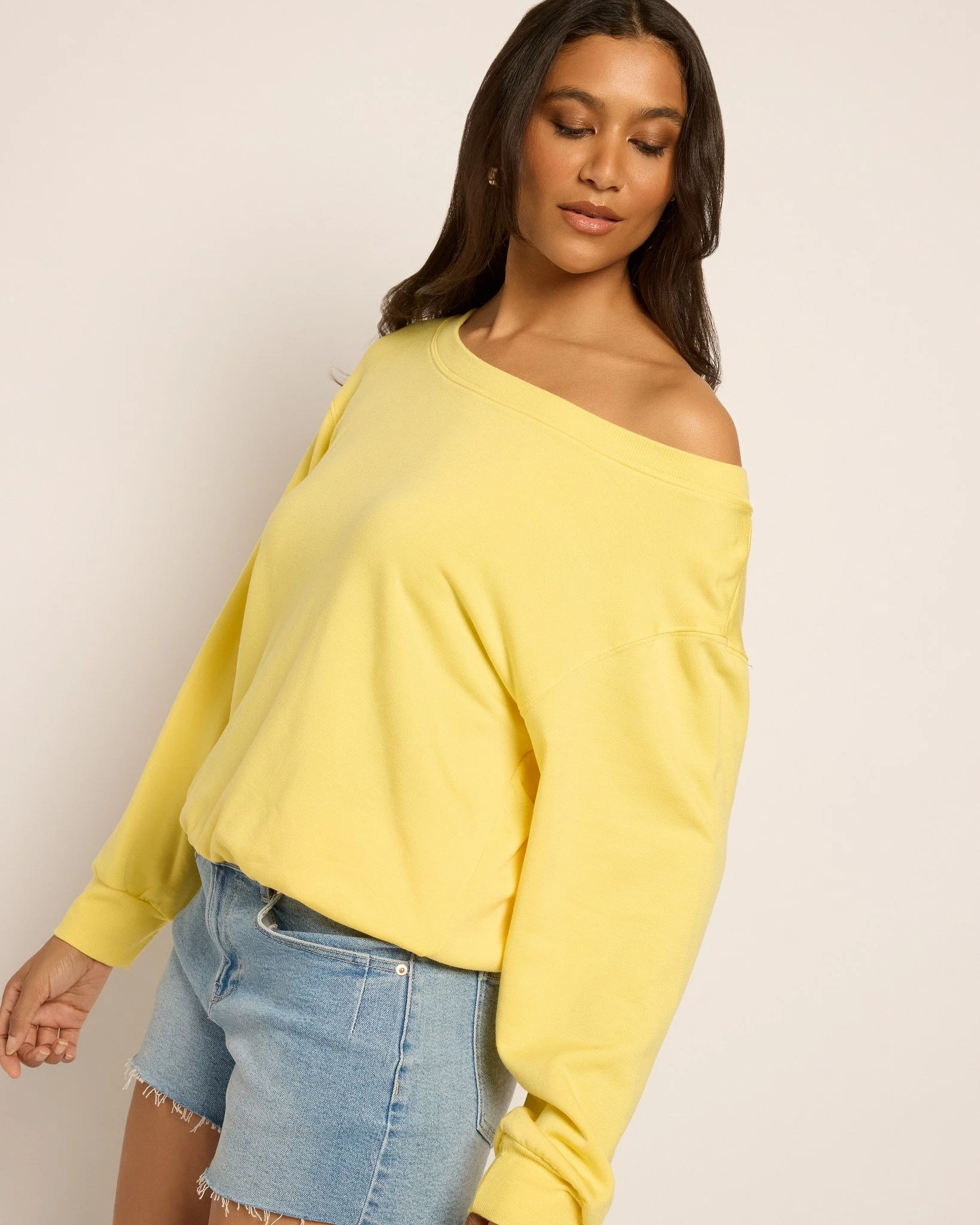 Brooksville One Shoulder Sweatshirt - Image 43