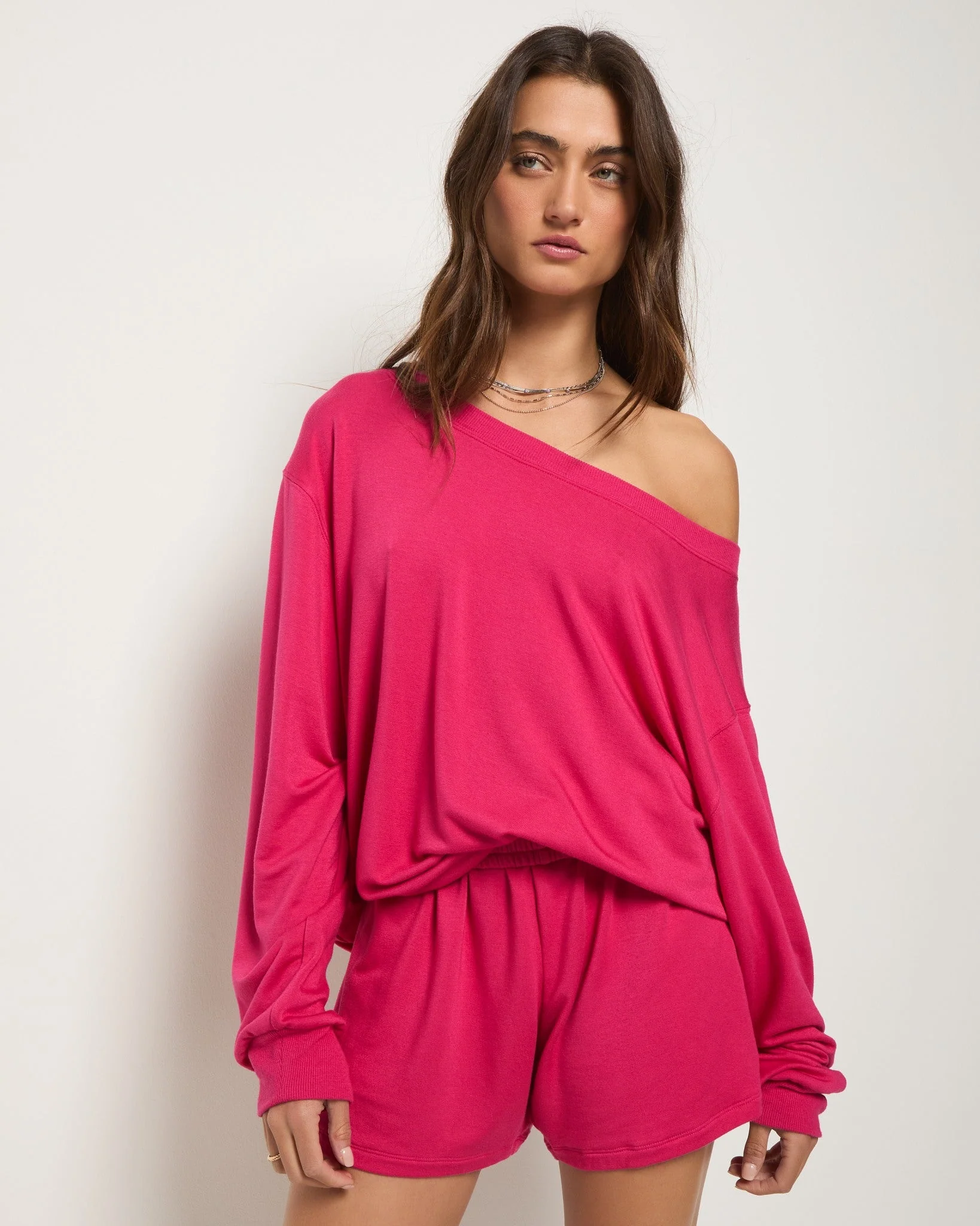 Brooksville One Shoulder Sweatshirt - Image 56