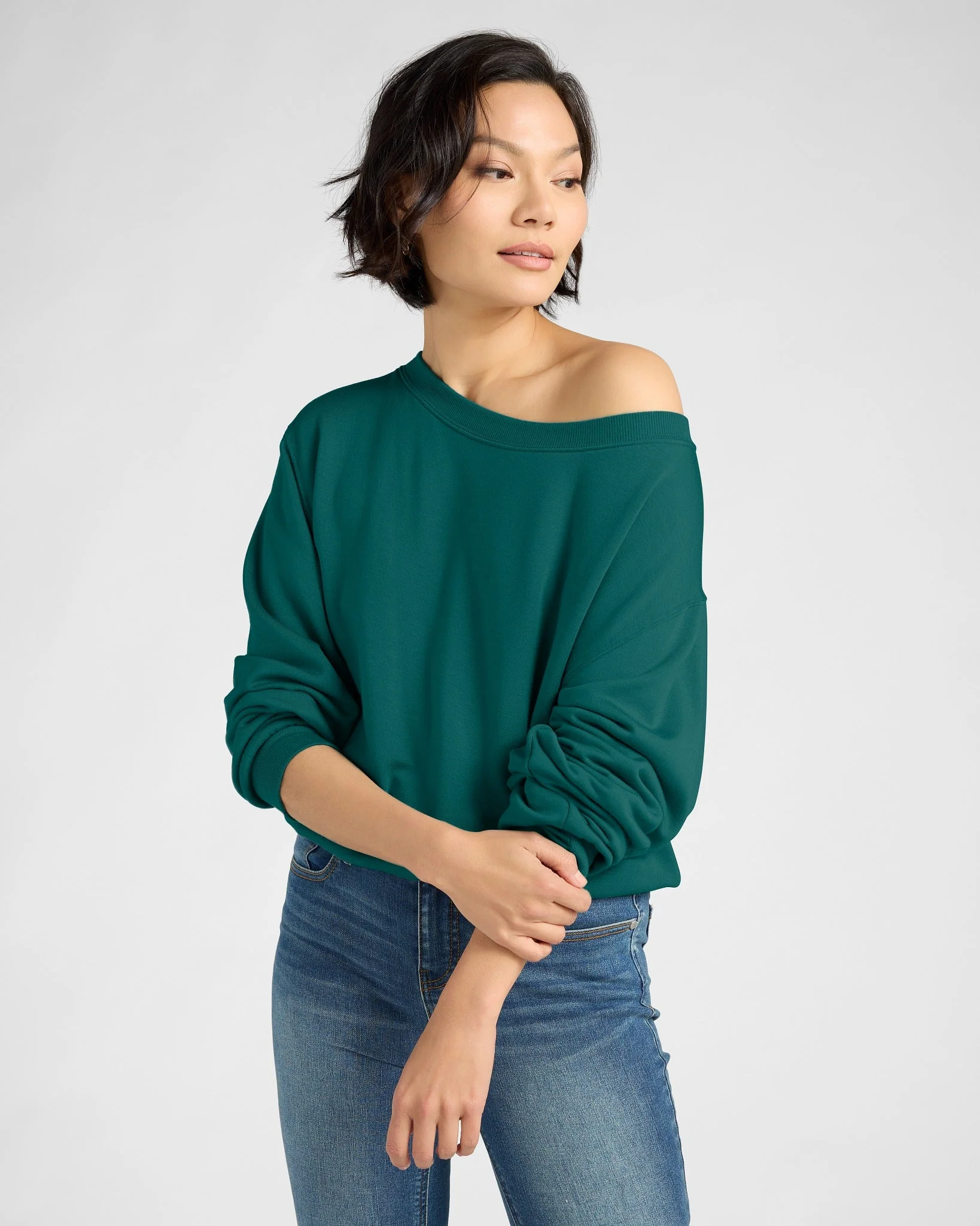 Brooksville One Shoulder Sweatshirt - Image 57