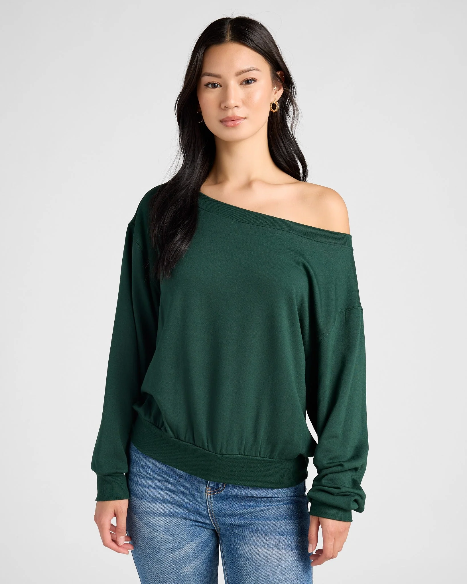 Brooksville One Shoulder Sweatshirt - Image 6