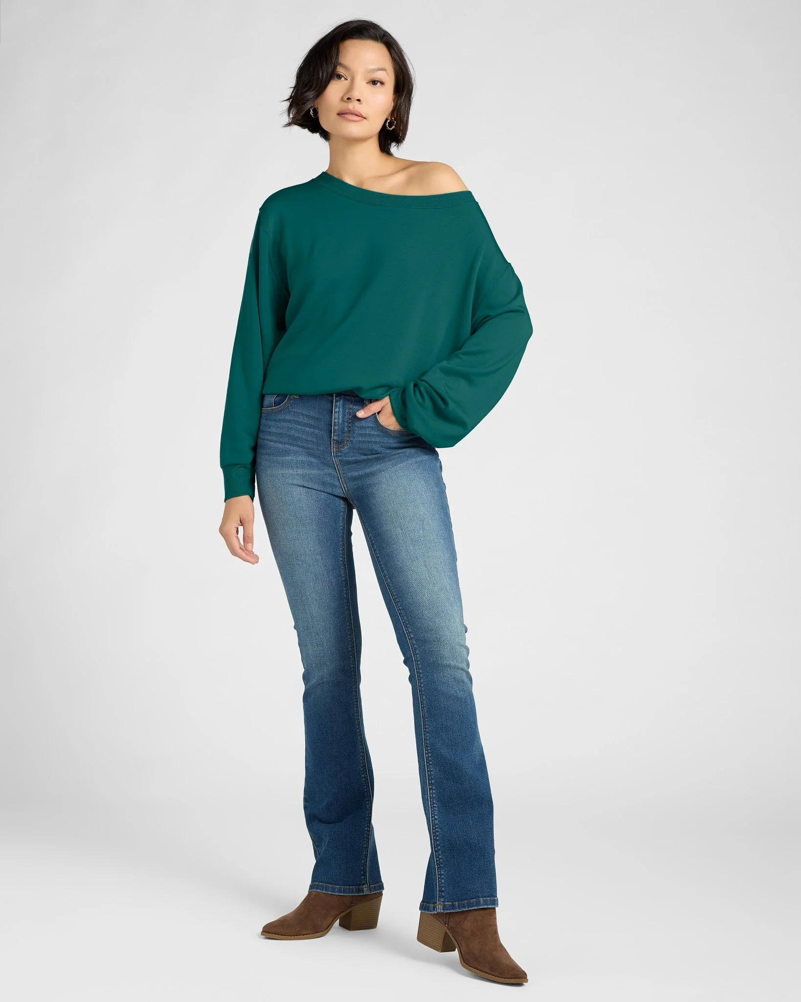 Brooksville One Shoulder Sweatshirt - Image 60