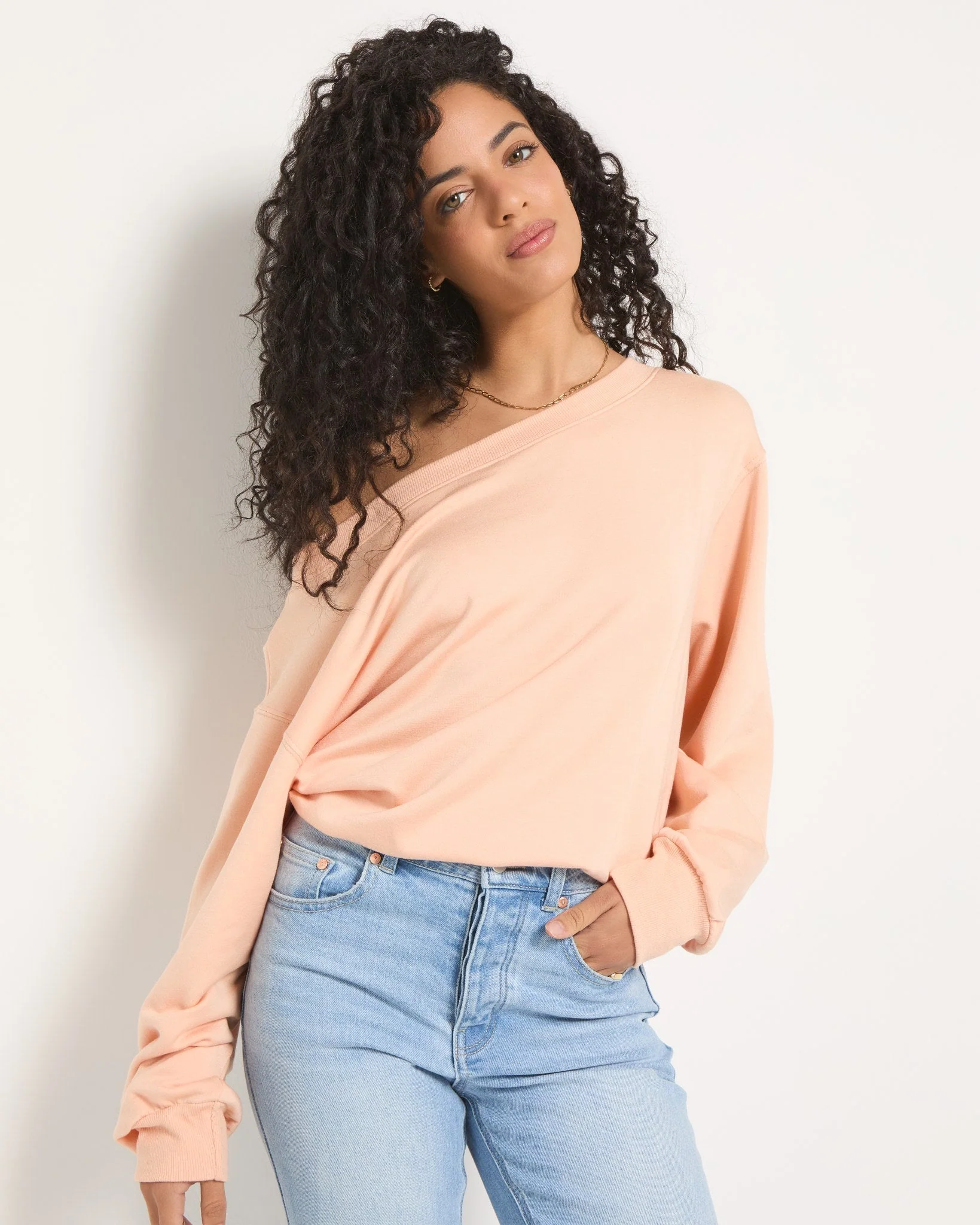 Brooksville One Shoulder Sweatshirt - Image 61