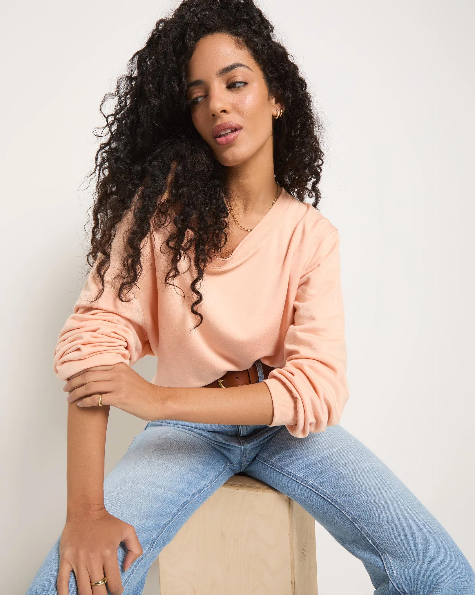 Brooksville One Shoulder Sweatshirt - Image 65