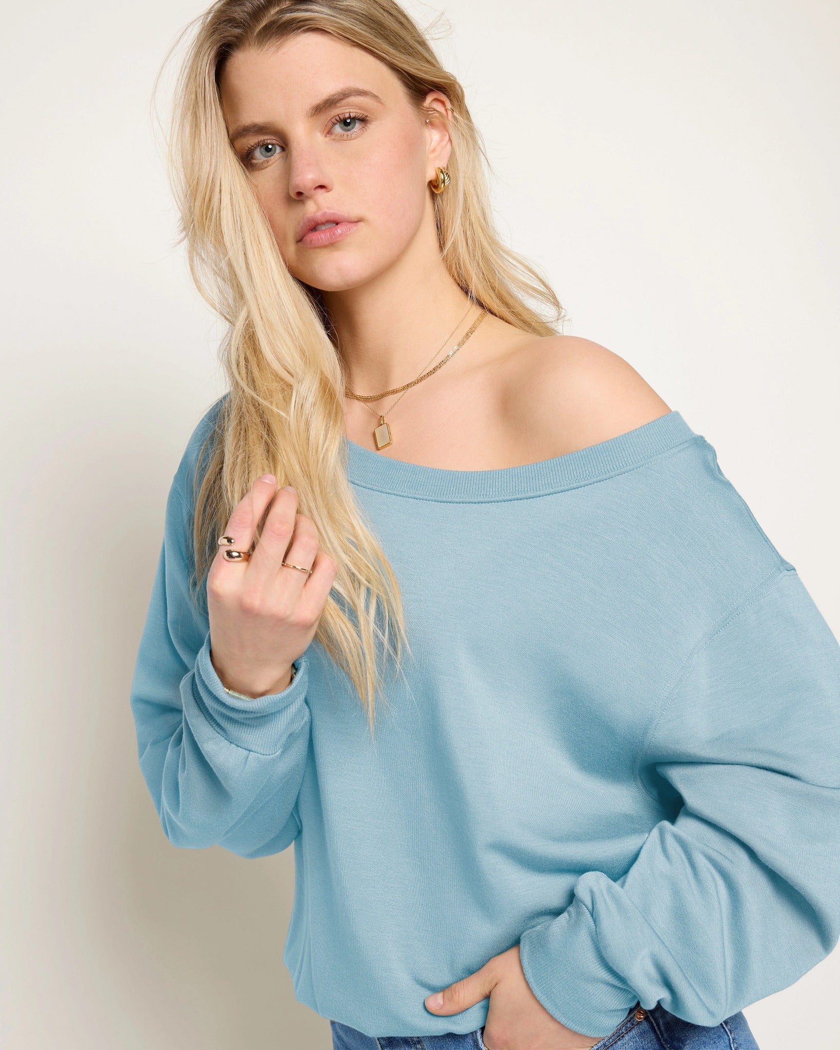 Brooksville One Shoulder Sweatshirt - Image 66
