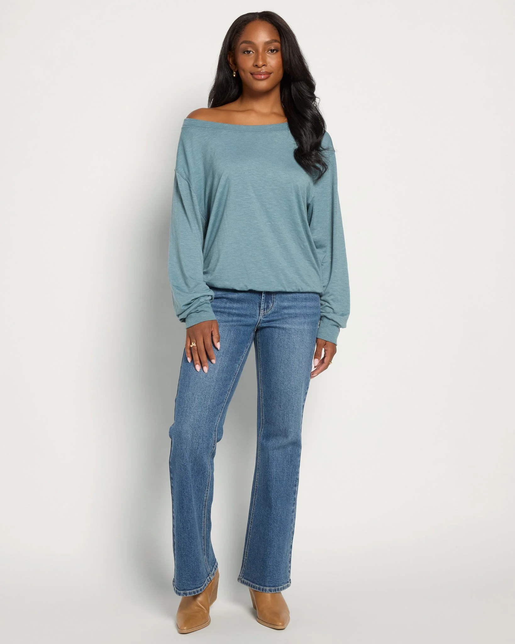 Brooksville Slub Off the Shoulder Top - Image 12