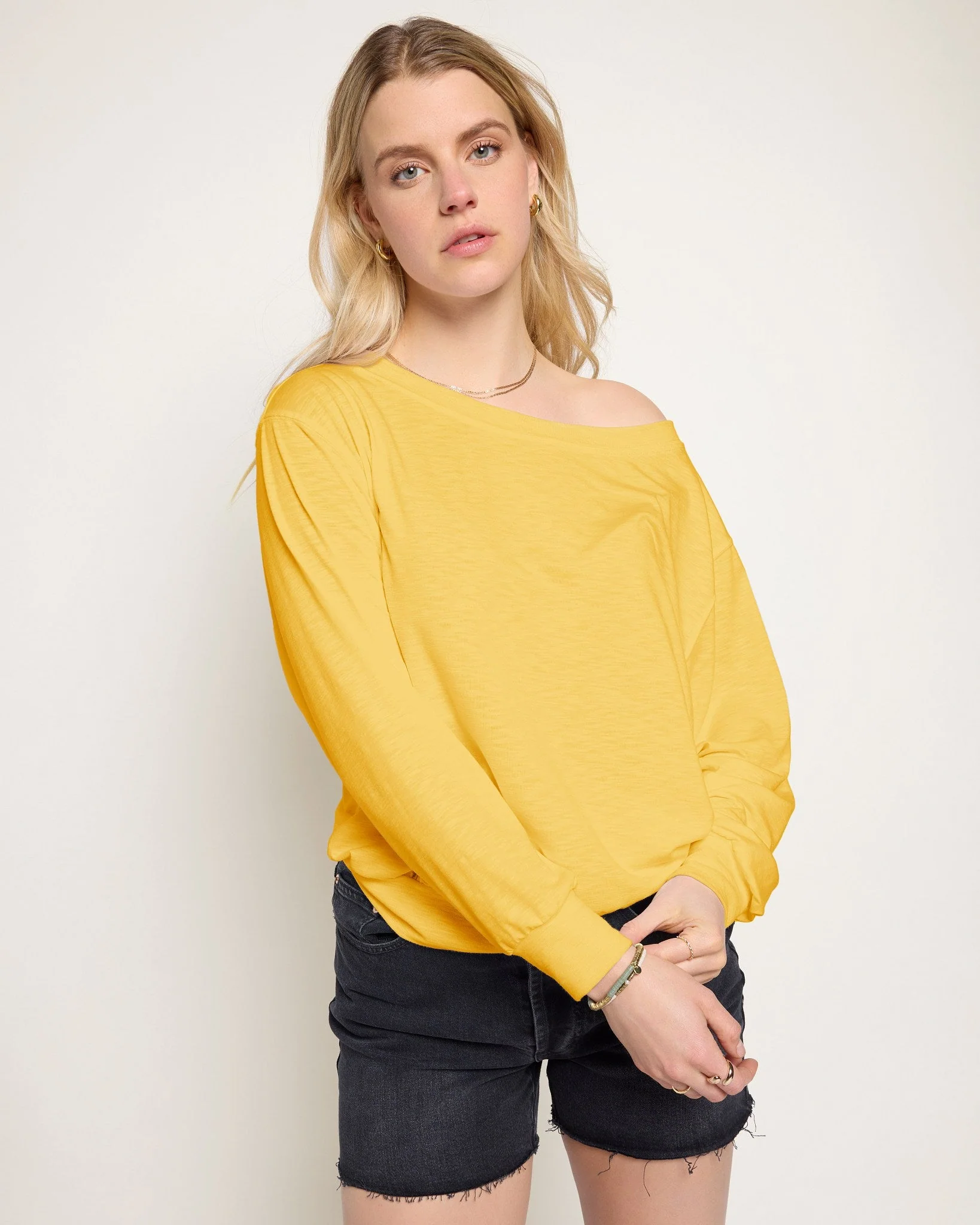 Brooksville Slub Off the Shoulder Top - Image 13