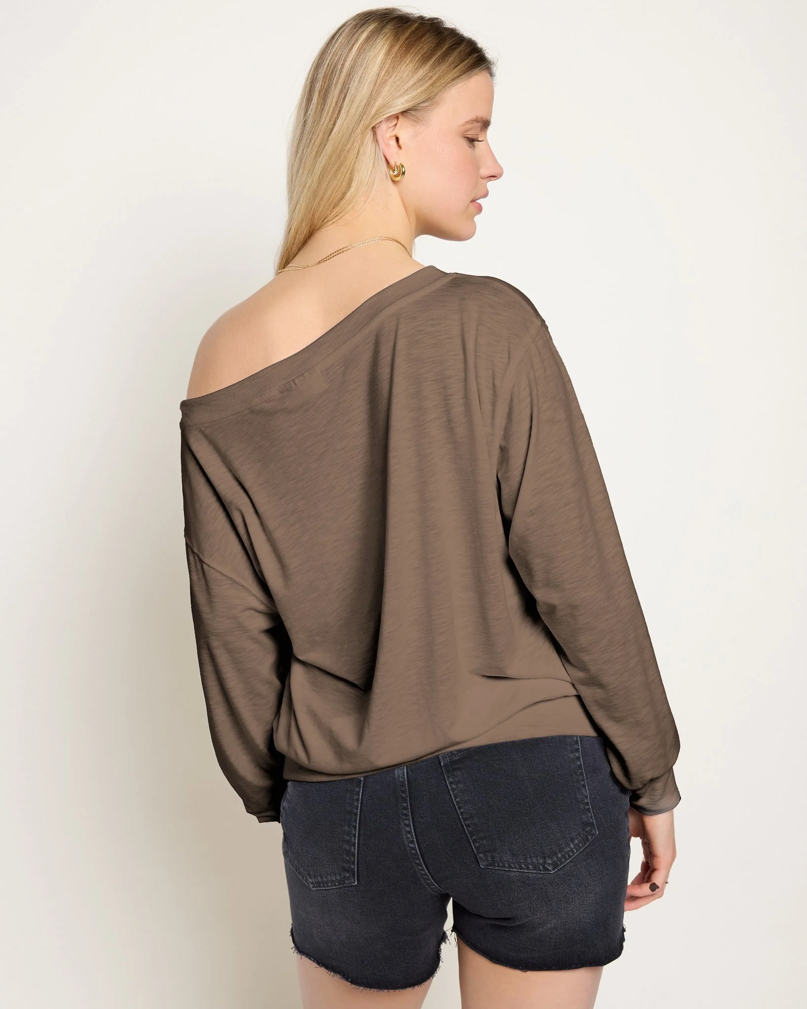 Brooksville Slub Off the Shoulder Top - Image 26