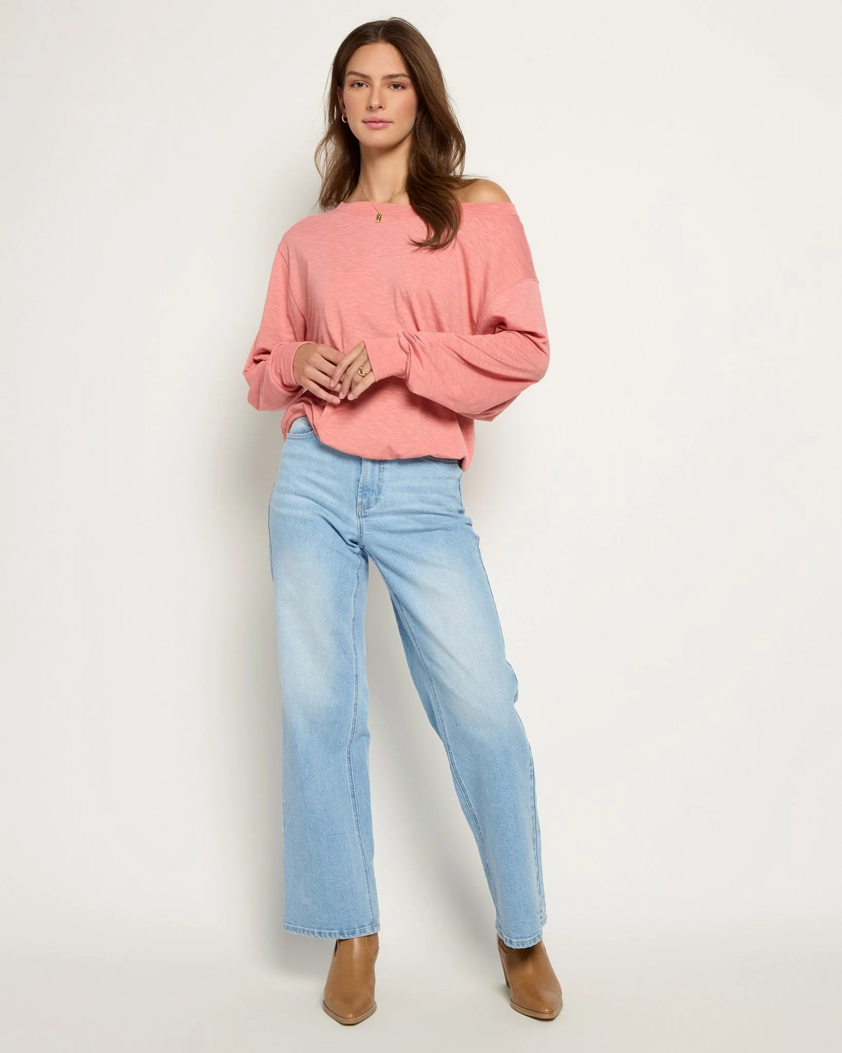 Brooksville Slub Off the Shoulder Top - Image 4