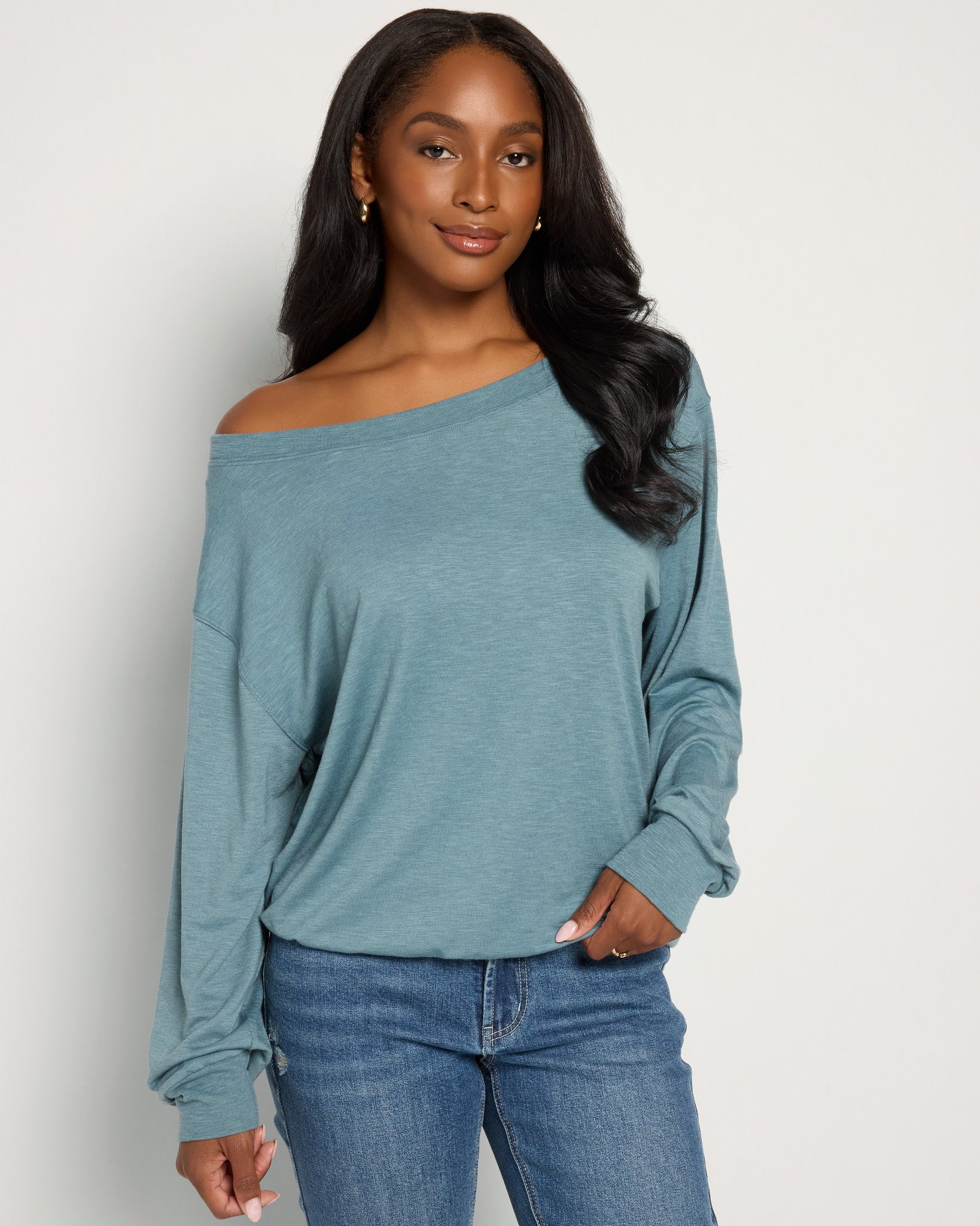 Brooksville Slub Off the Shoulder Top - Image 9