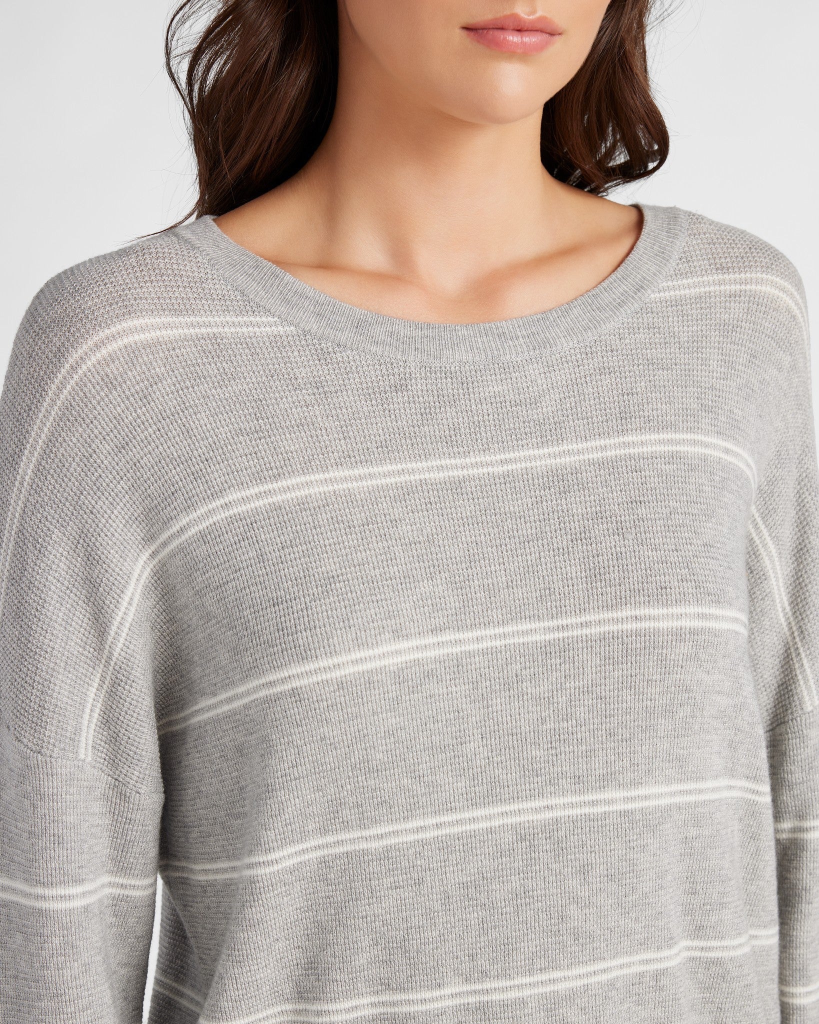 Crew Neck Stripe Long Sleeve - Image 3