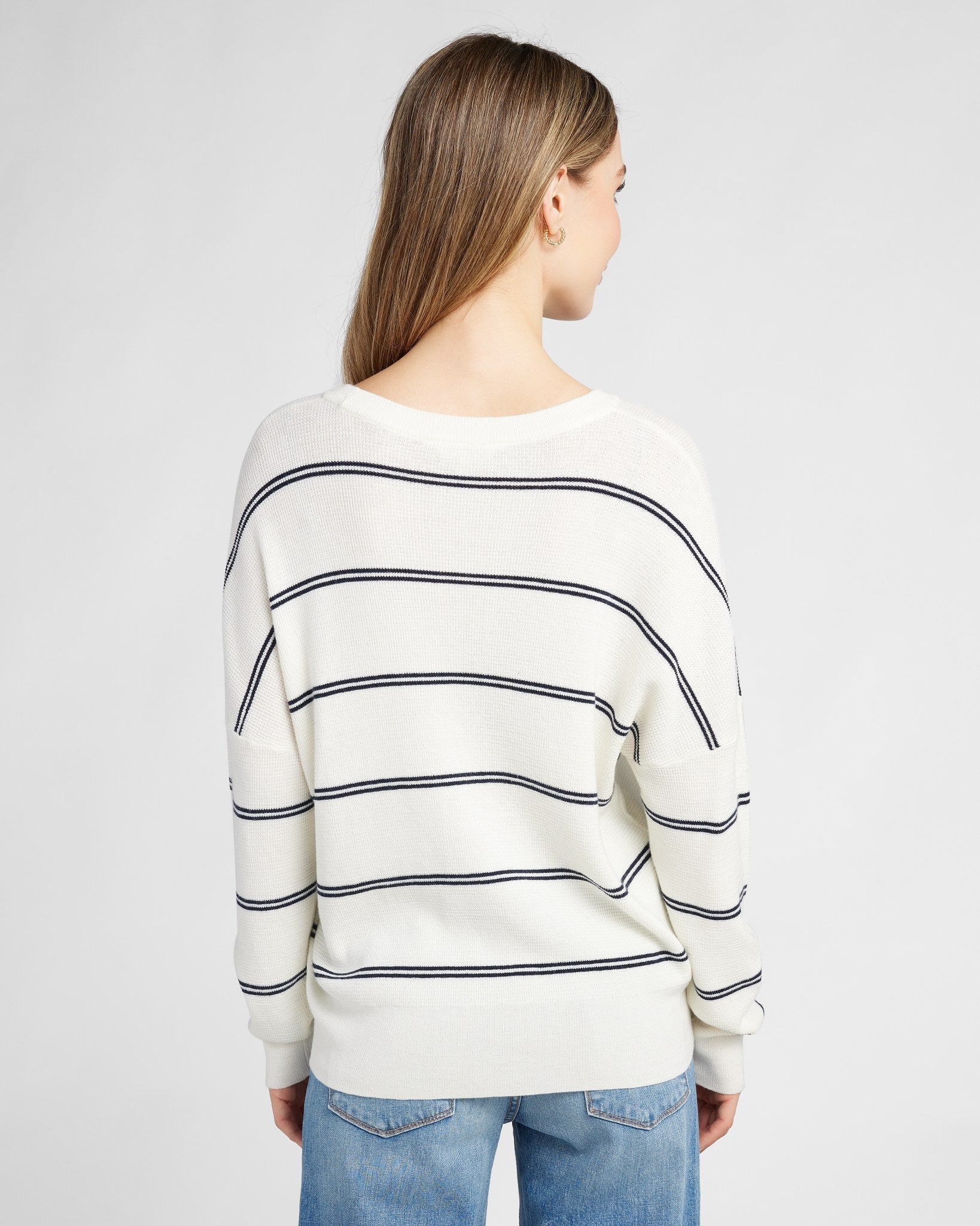 Crew Neck Stripe Long Sleeve - Image 6