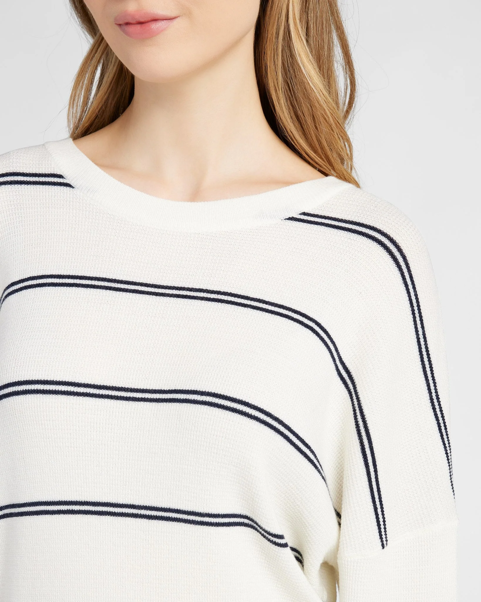 Crew Neck Stripe Long Sleeve - Image 7
