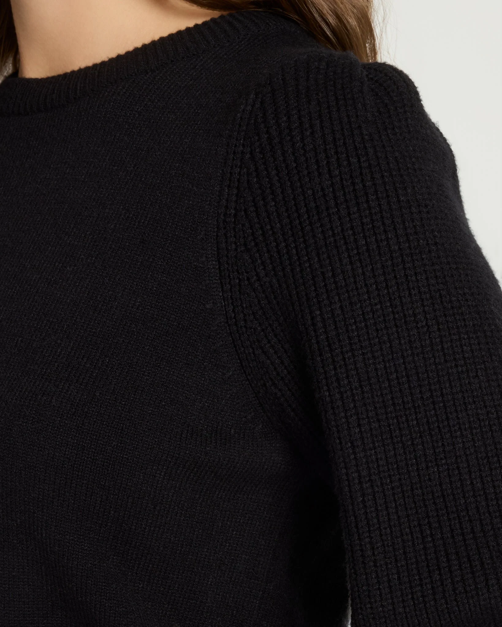 Pacific Puff Shoulder Crew Neck Sweater - Image 3
