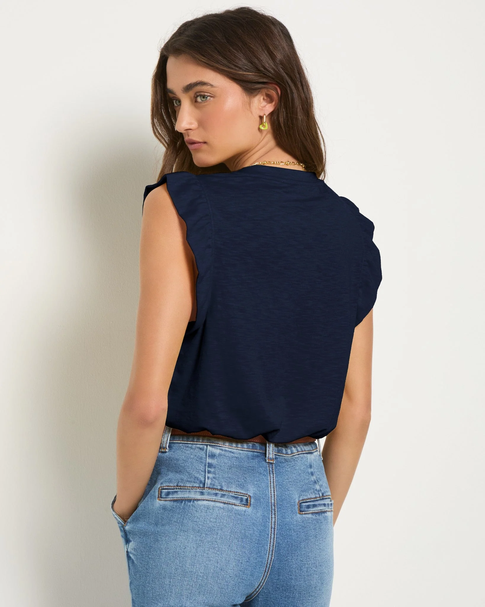 Ruffle Shoulder Tank - Image 11