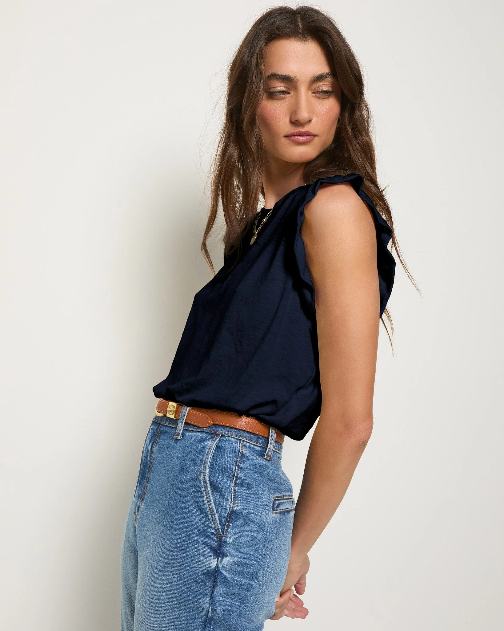 Ruffle Shoulder Tank - Image 15