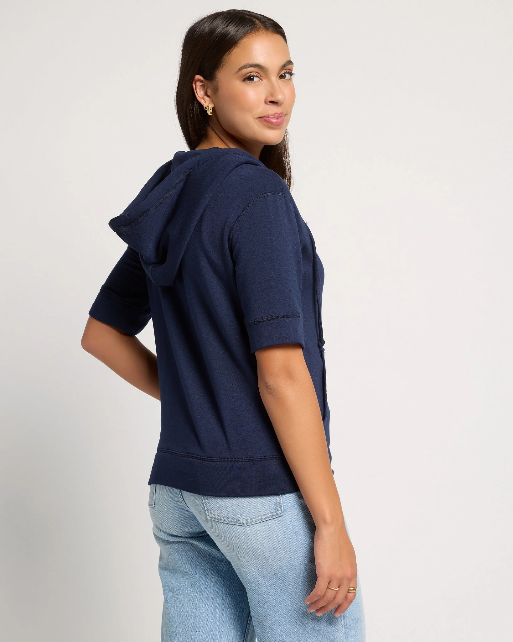 Short Sleeve Zip Hoodie - Image 12
