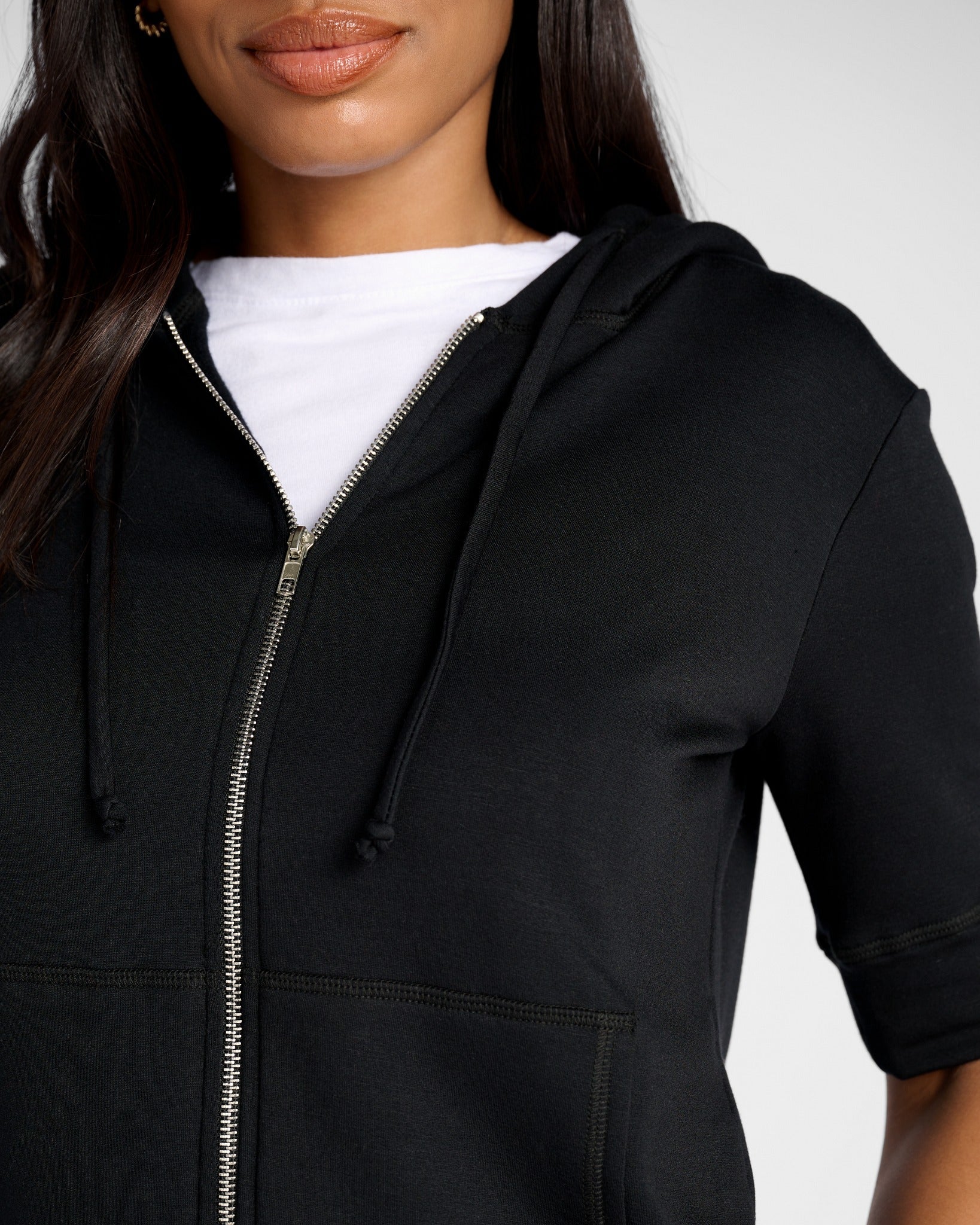 Short Sleeve Zip Hoodie - Image 32