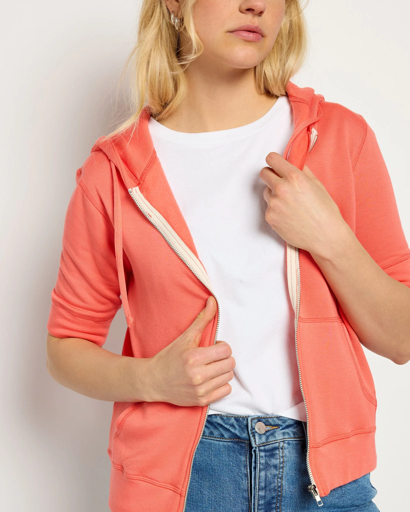 Short Sleeve Zip Hoodie - Image 38