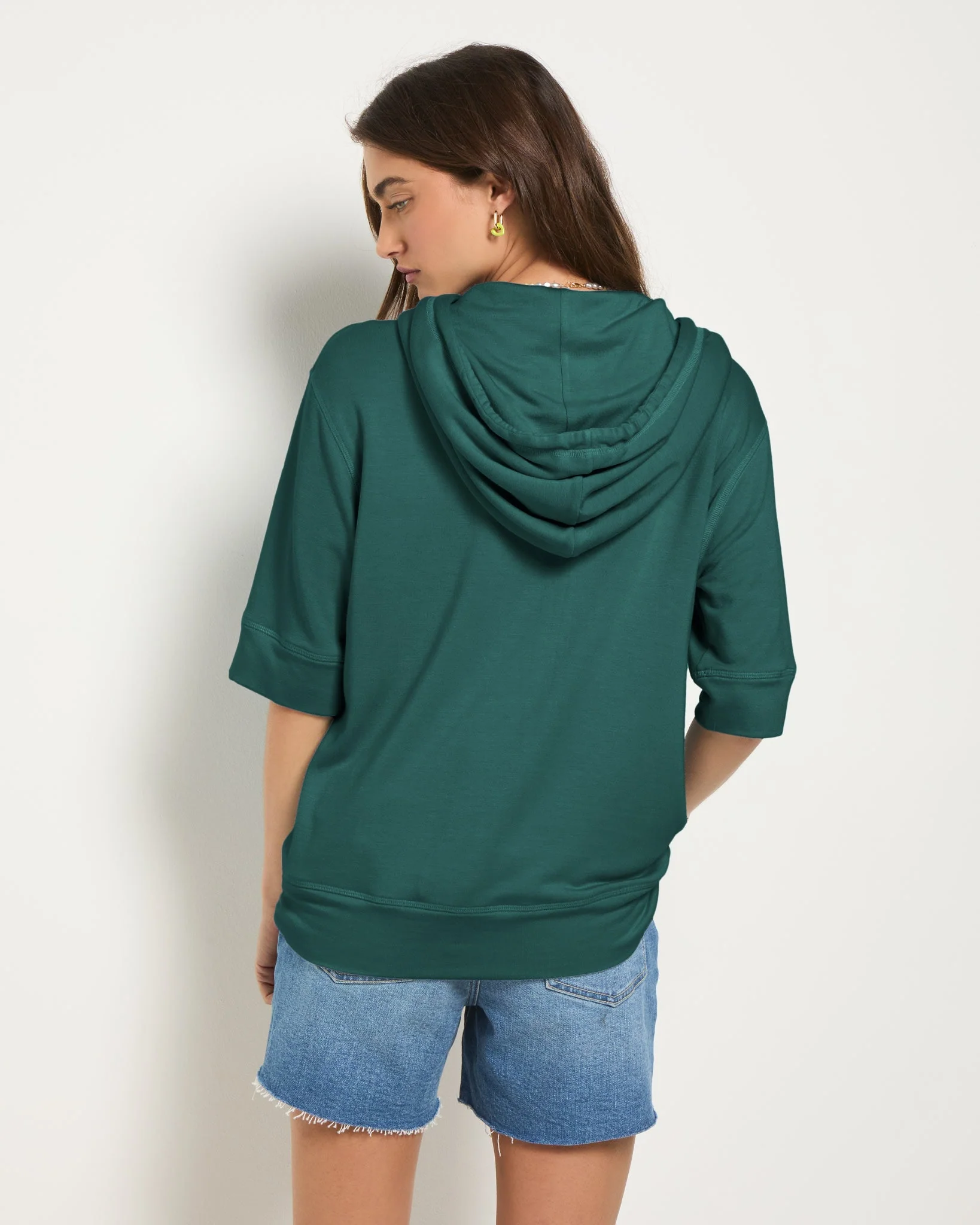 Short Sleeve Zip Hoodie - Image 40