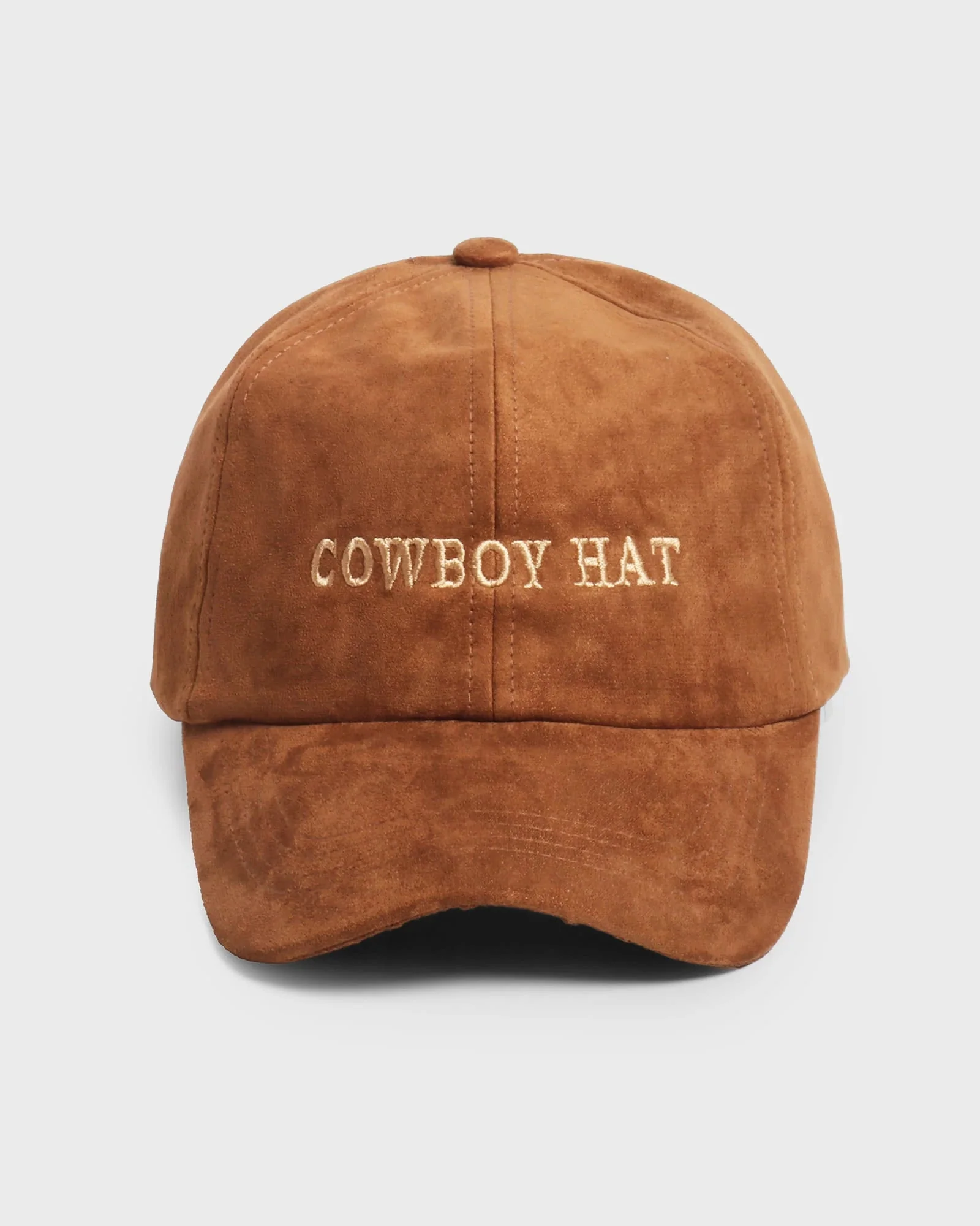 Suede "Cowboy Hat" Baseball Cap - Image 4