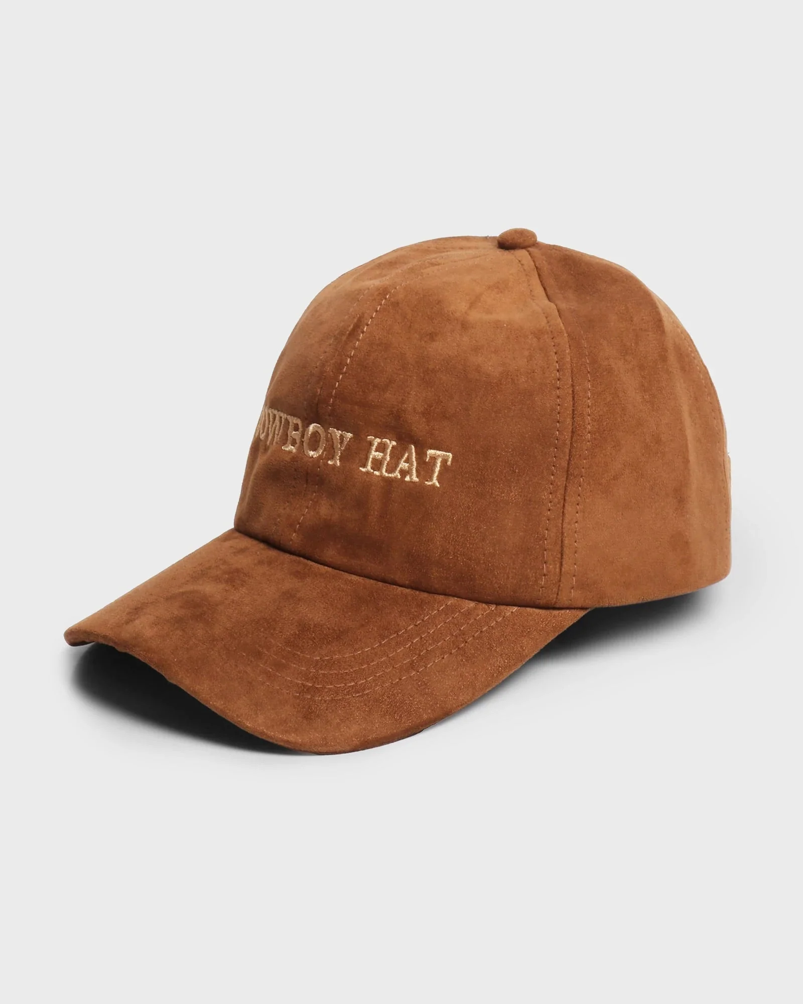 Suede "Cowboy Hat" Baseball Cap - Image 5
