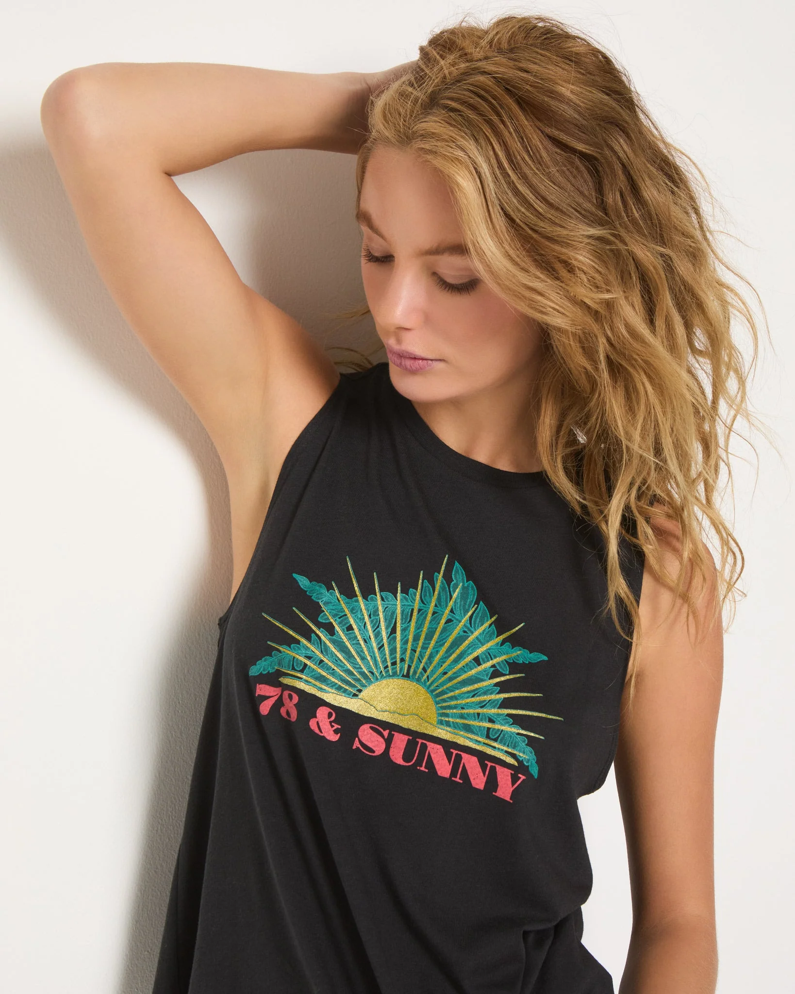 Grace "78&SUNNY" Graphic Muscle Tank - Image 4