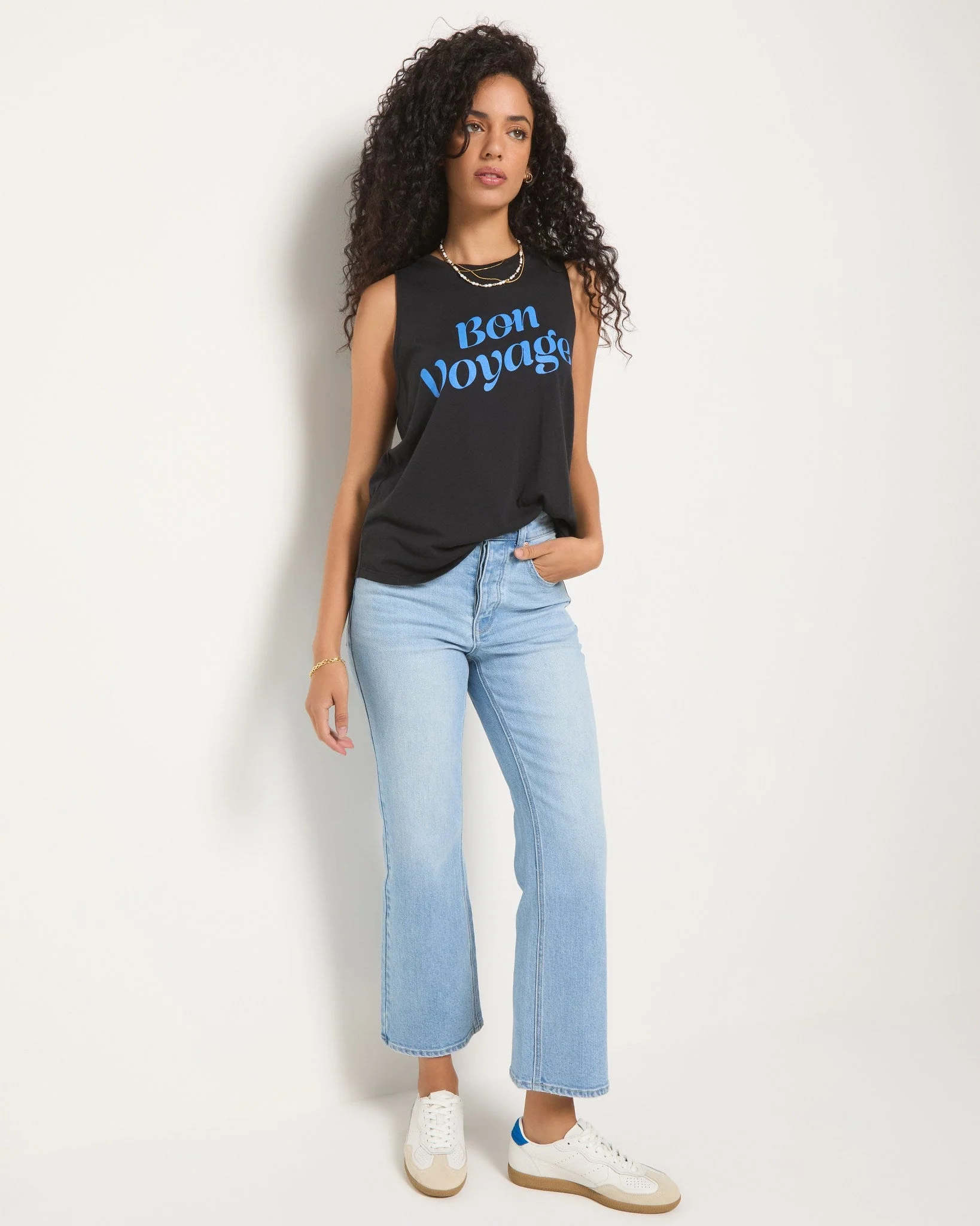 Grace "Bon Voyage" Graphic Muscle Tank - Image 3