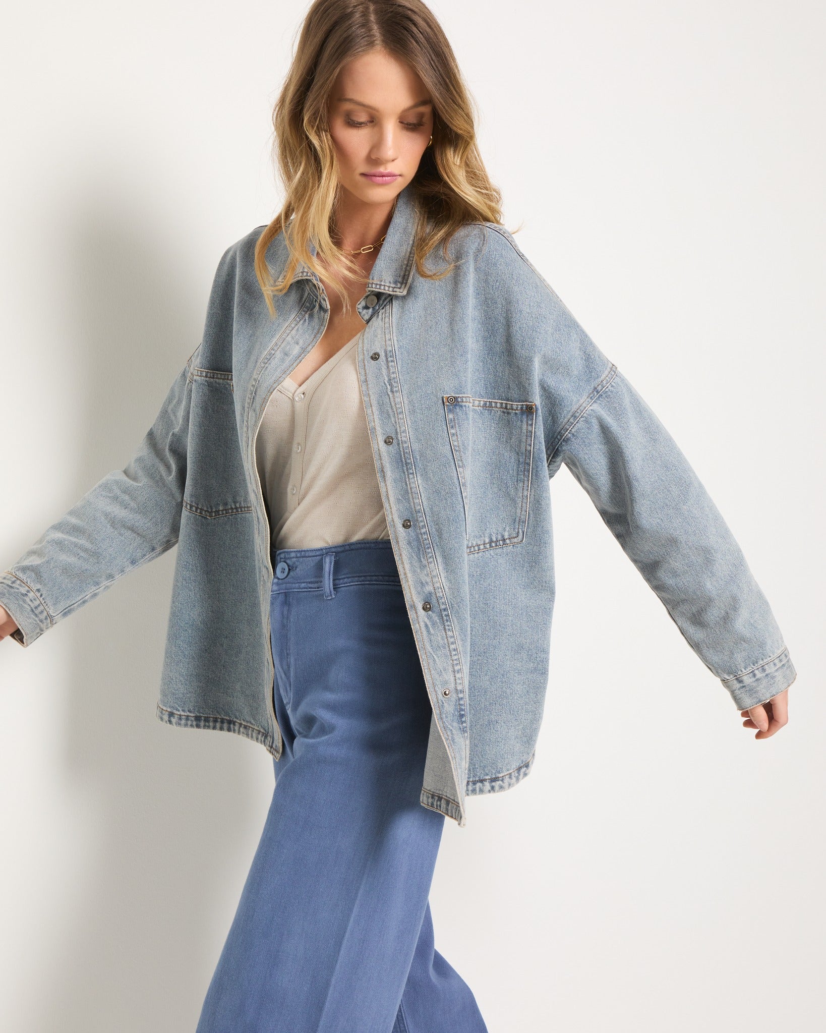 Hightide Denim Shacket - Image 4