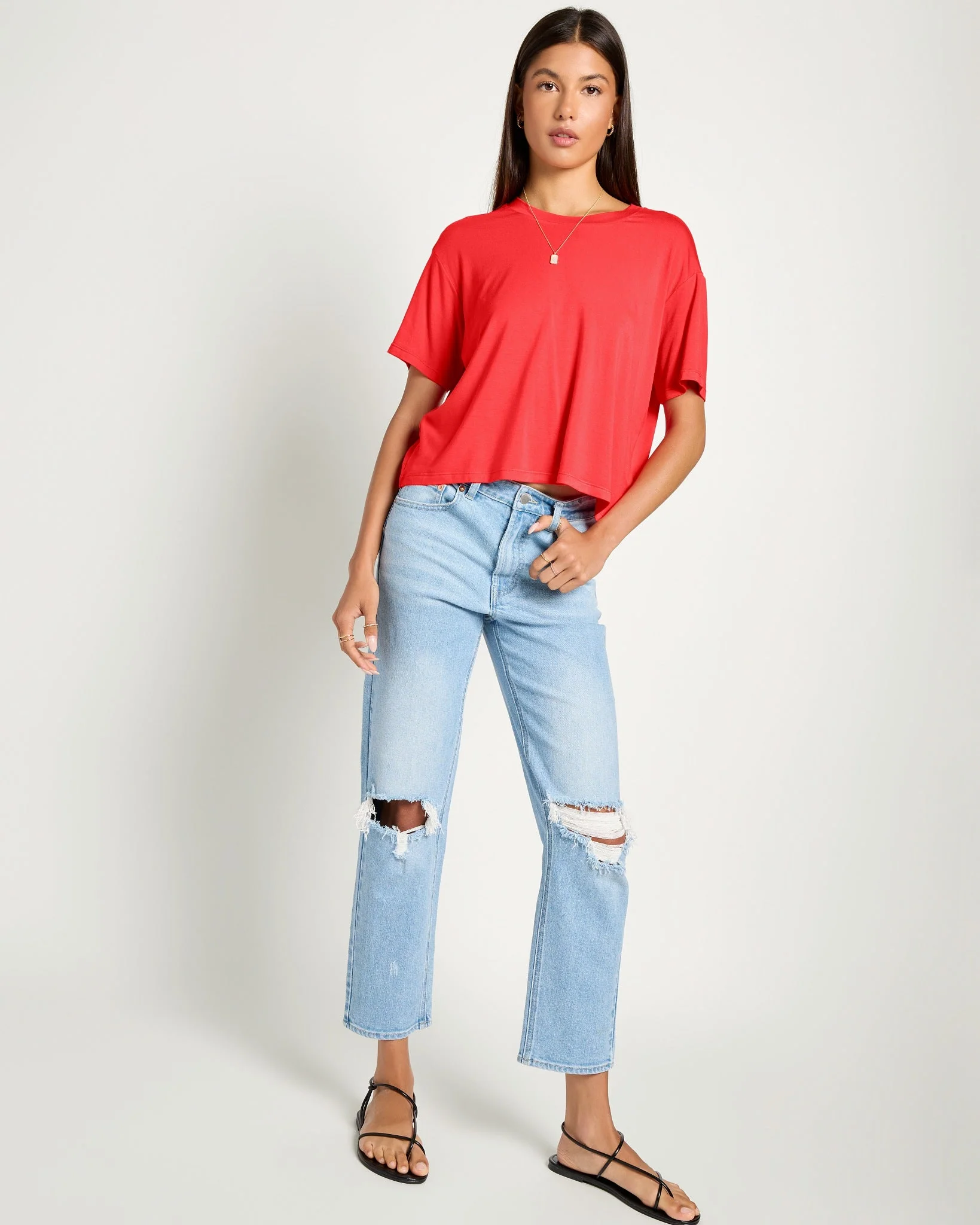 Newport Cropped Tee - Image 8