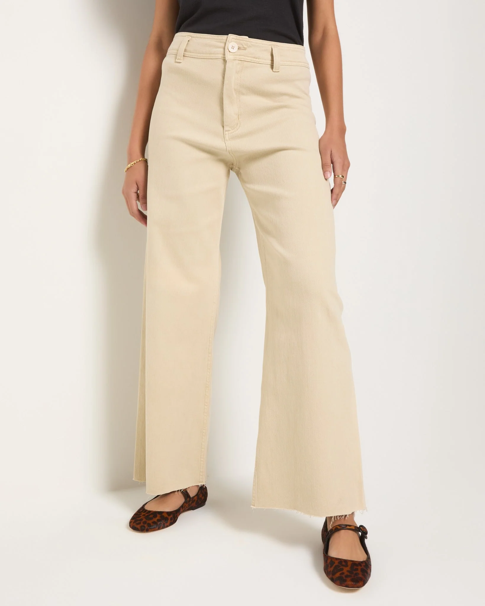 Salty Wide Leg Twill Cropped Pant - Image 10