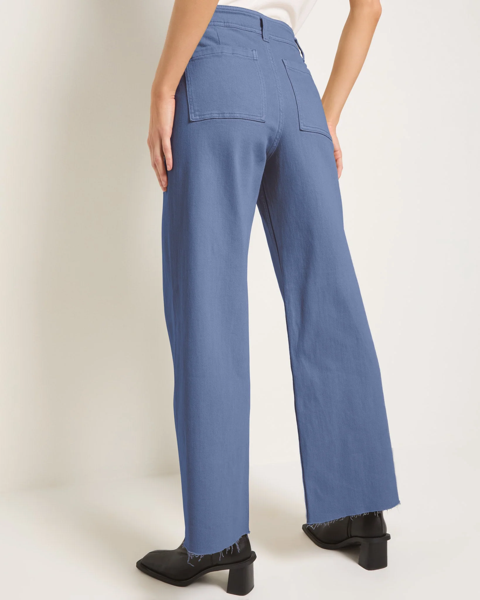 Salty Wide Leg Twill Cropped Pant - Image 3