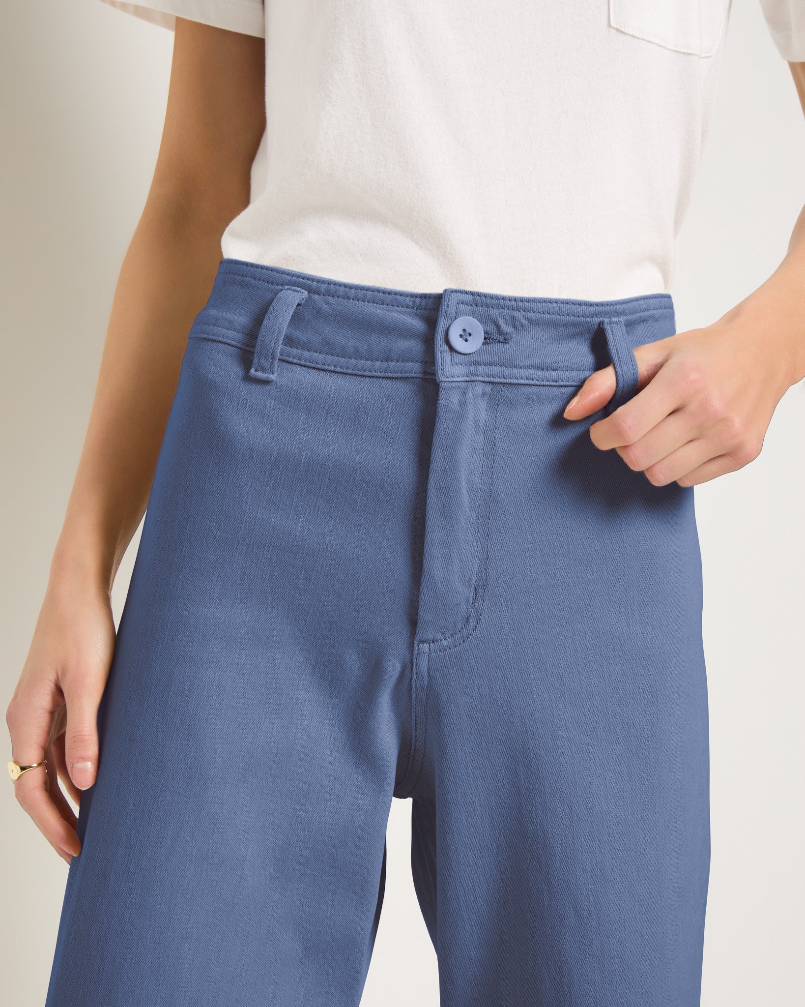 Salty Wide Leg Twill Cropped Pant - Image 4