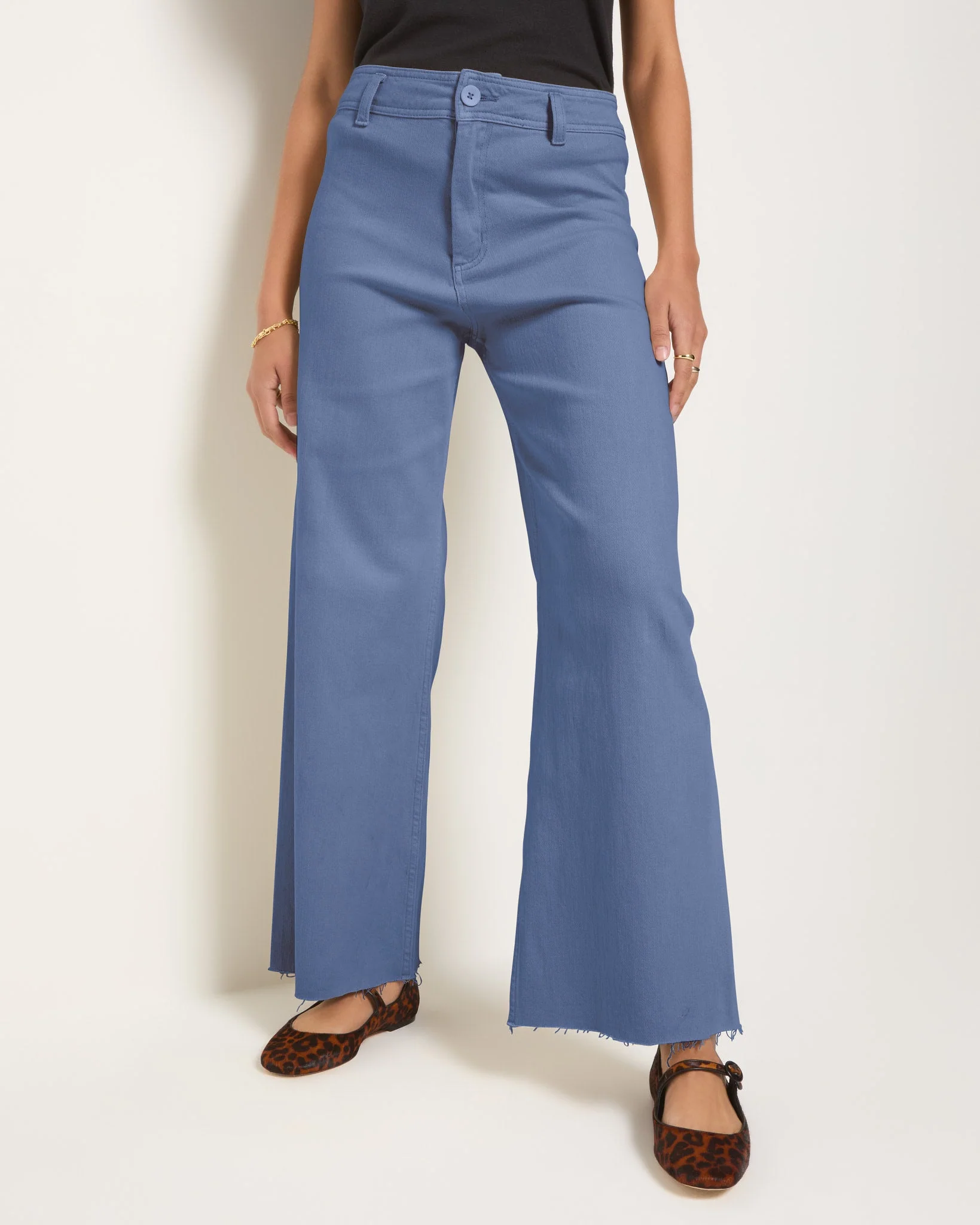 Salty Wide Leg Twill Cropped Pant - Image 5