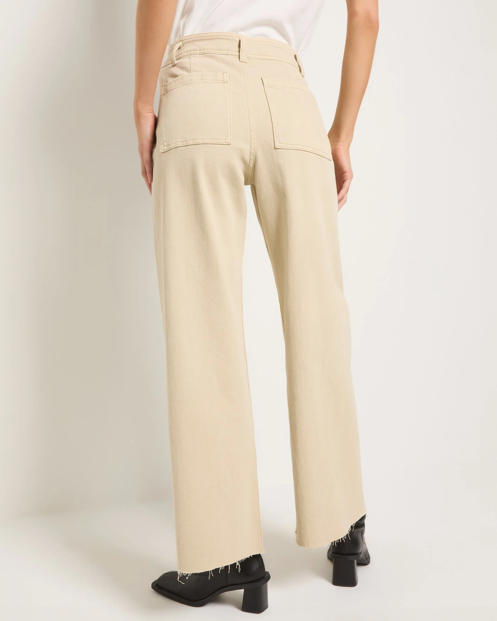 Salty Wide Leg Twill Cropped Pant - Image 8