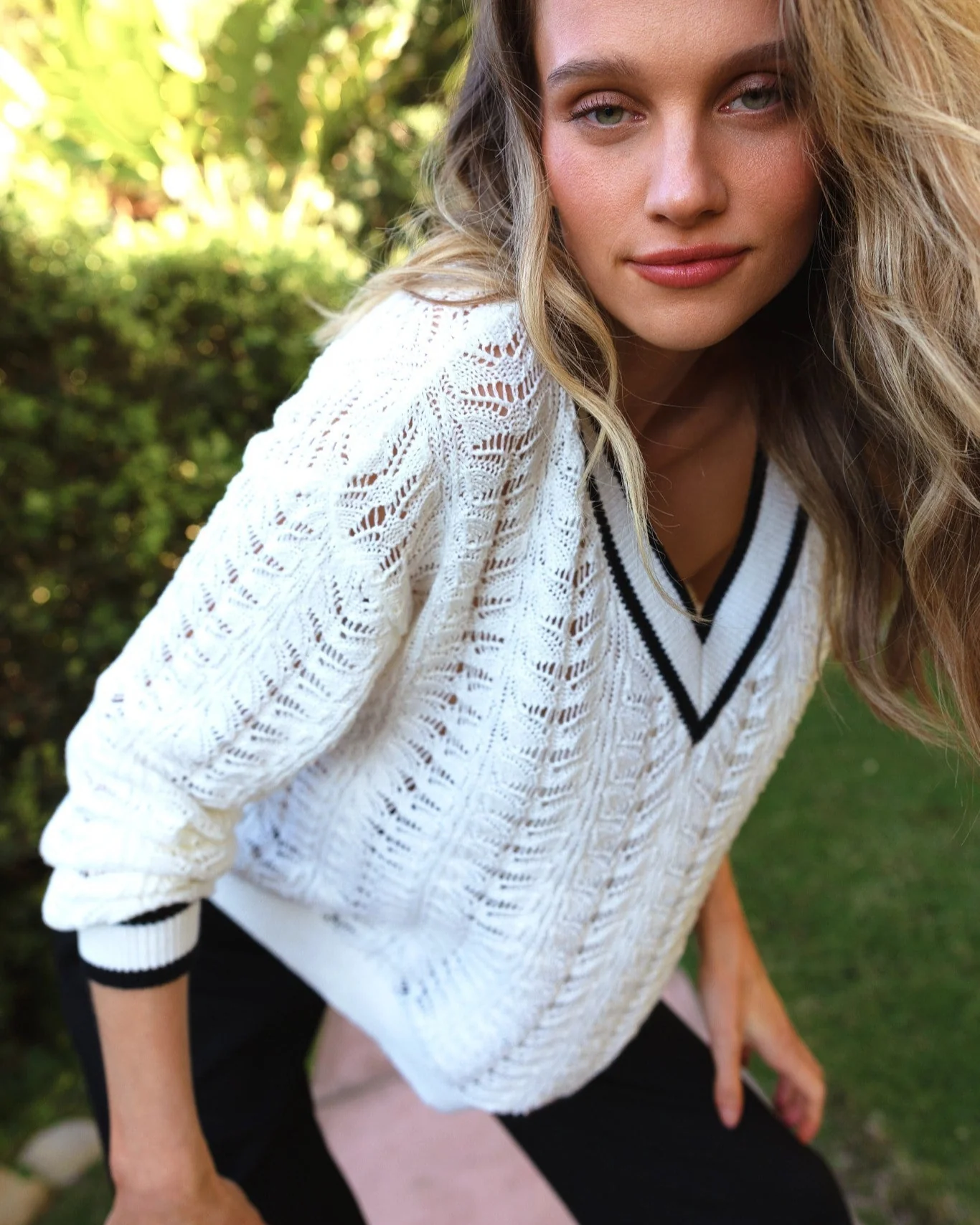 Sandyshores Pointelle Sweater - Image 5