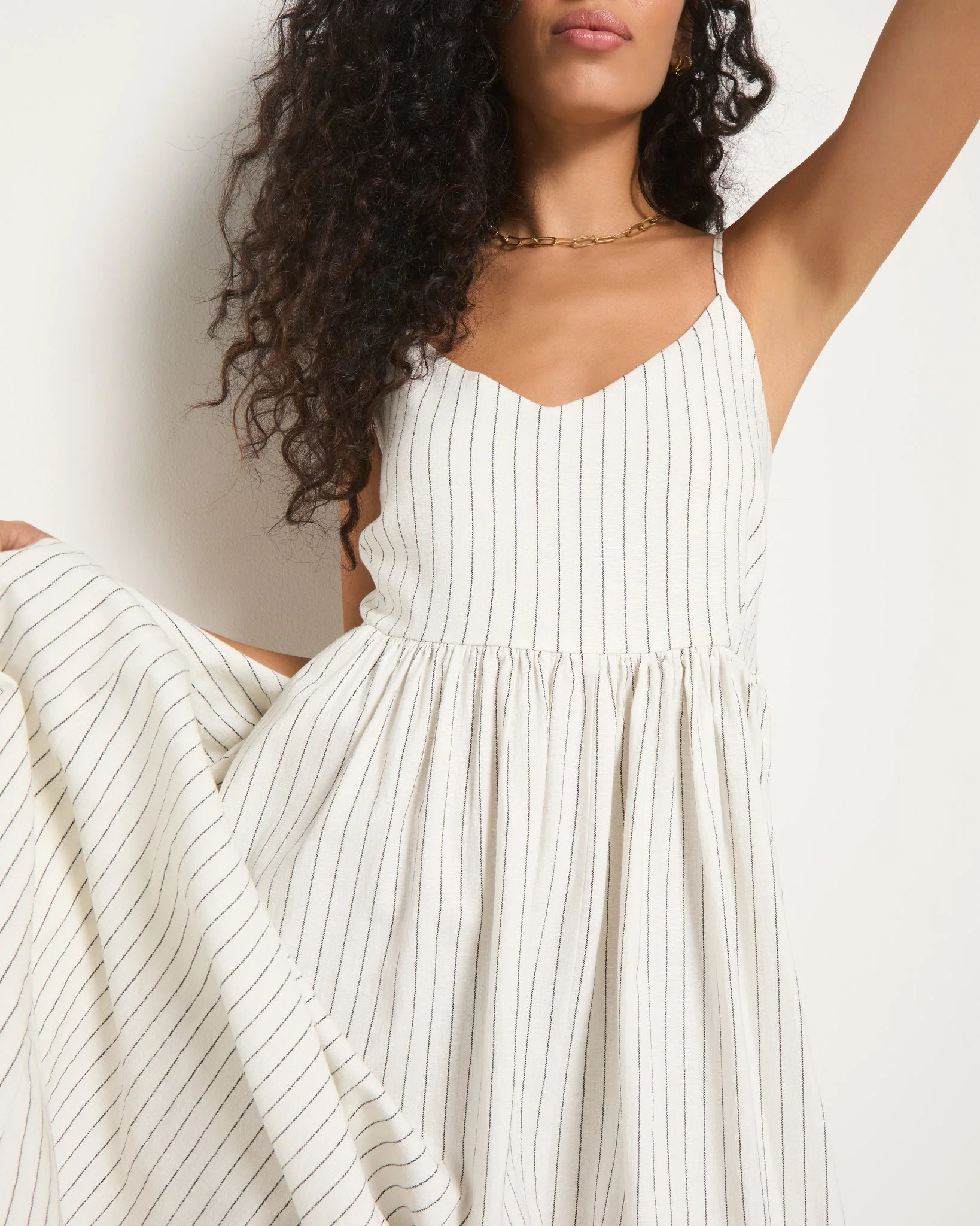 Shores Stripe Linen Maxi Dress - Image 10