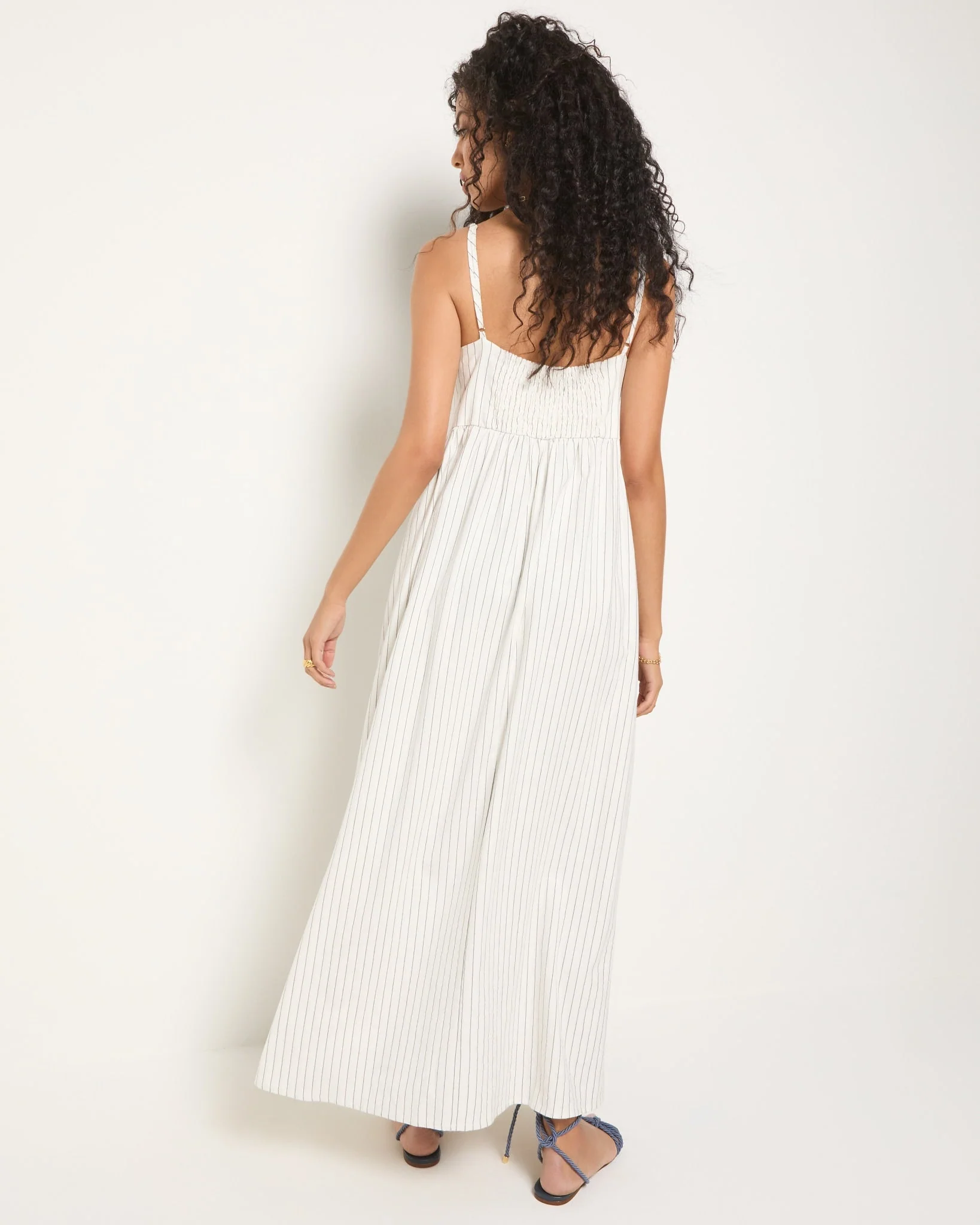 Shores Stripe Linen Maxi Dress - Image 8