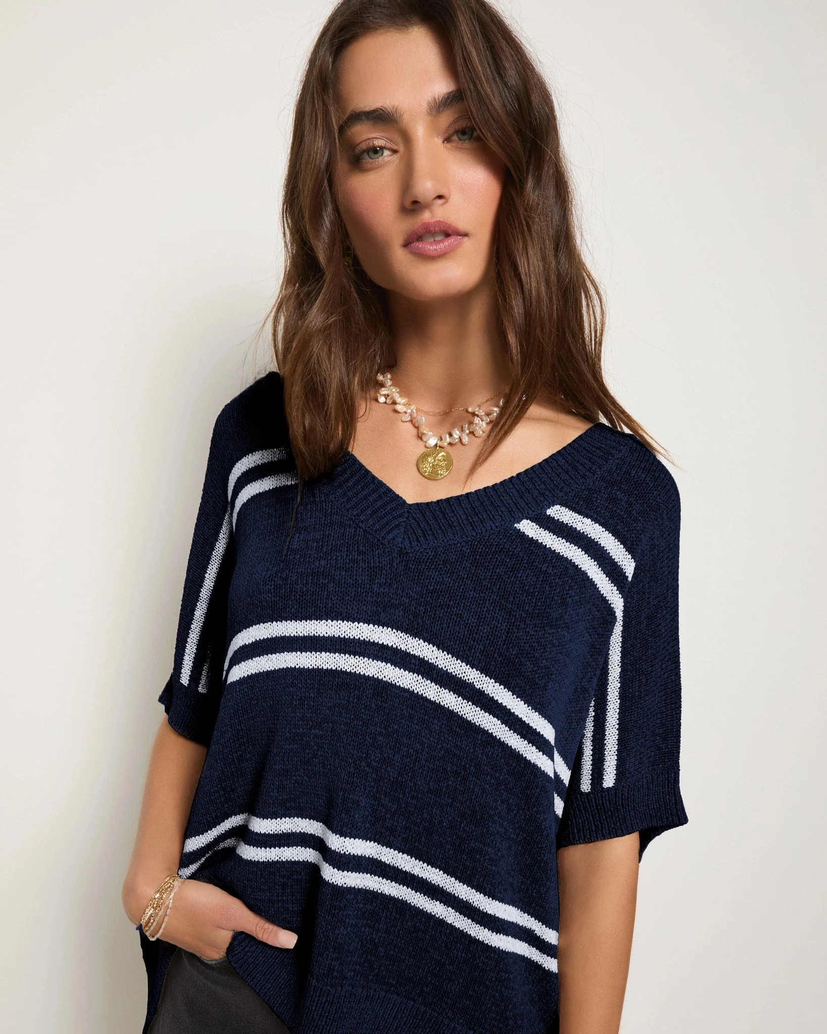 Wavetide Striped Sweater Tee - Image 3