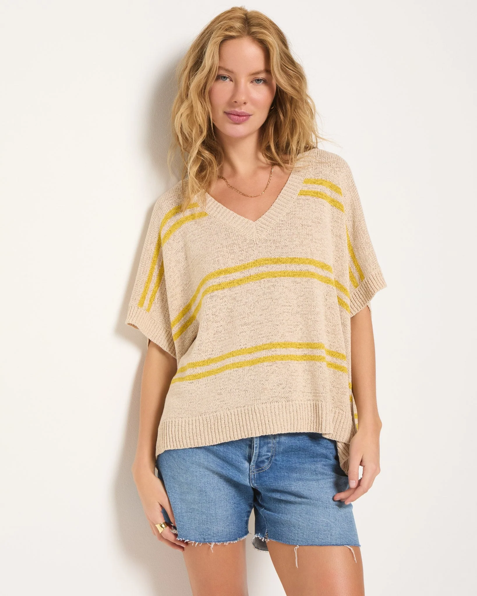 Wavetide Striped Sweater Tee - Image 5